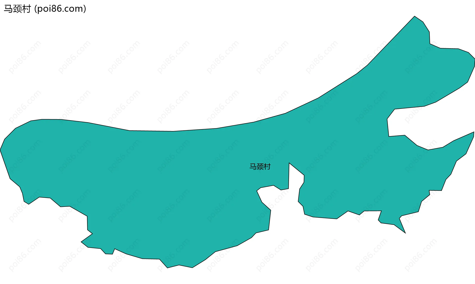 马颈村边界地图