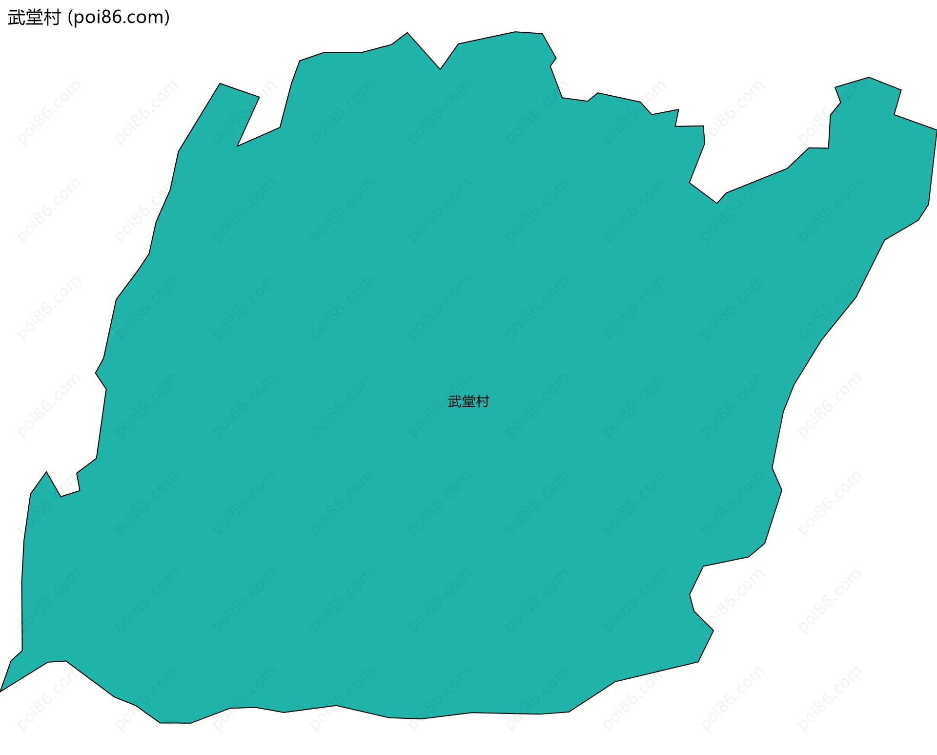 武堂村边界地图