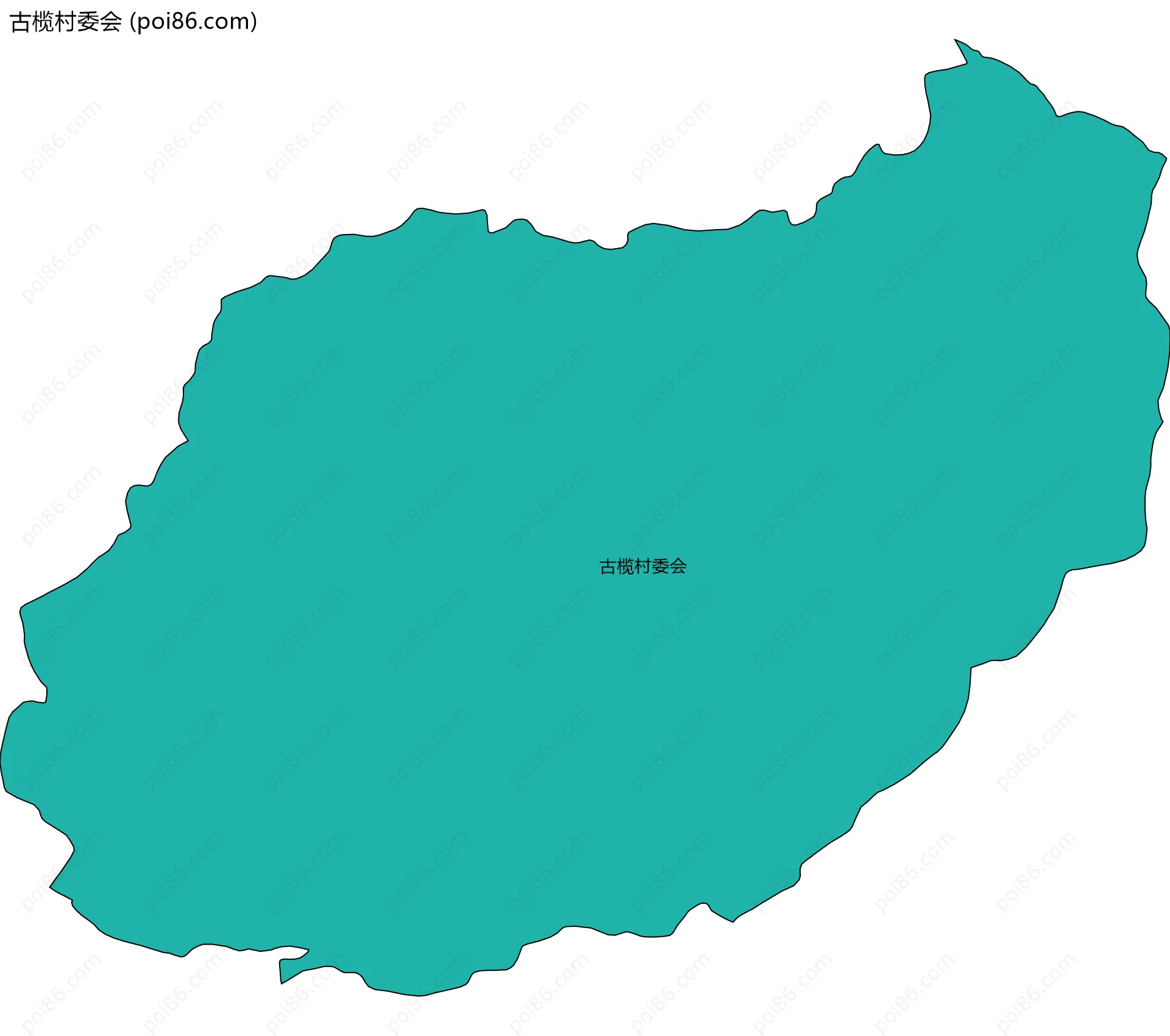 古榄村委会边界地图