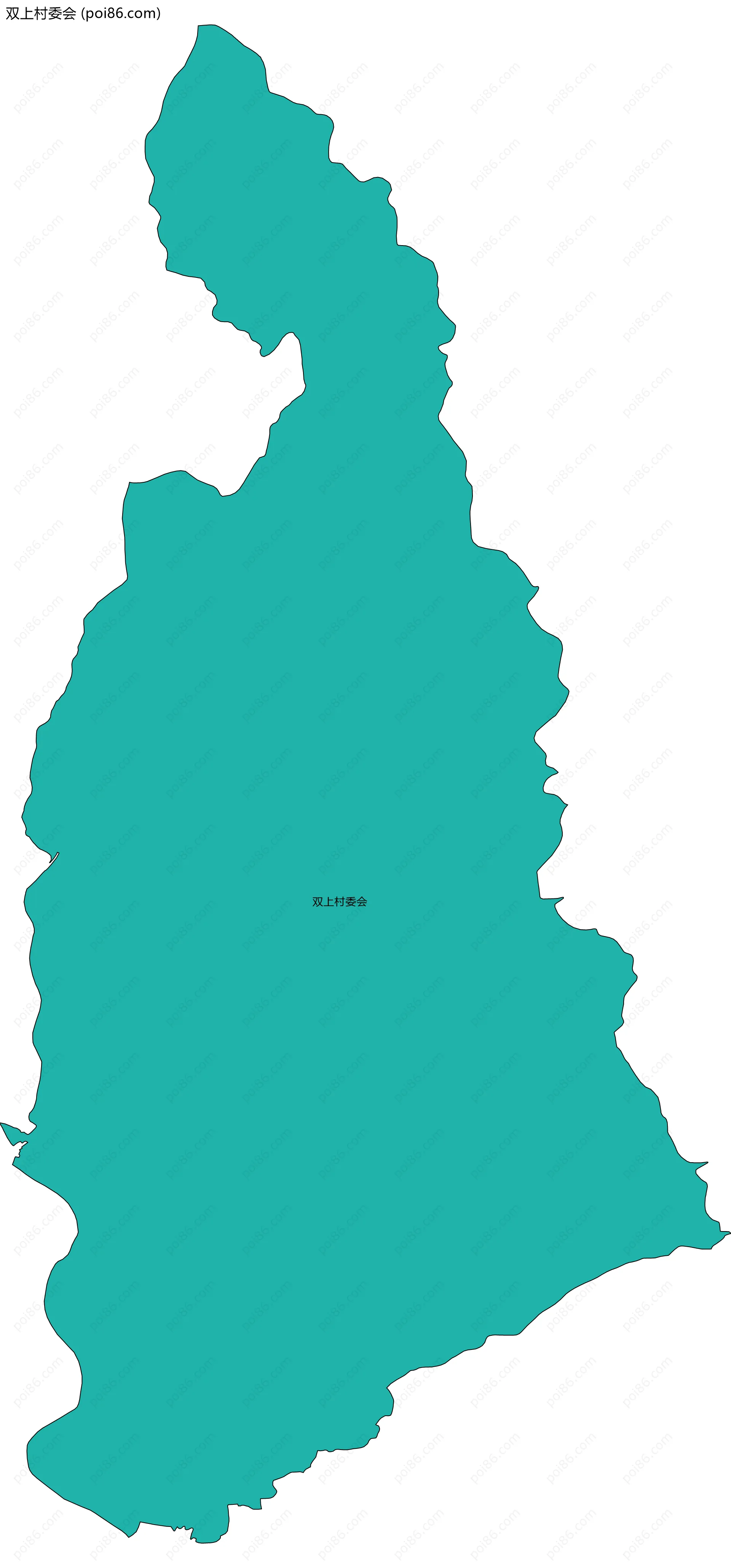 双上村委会边界地图