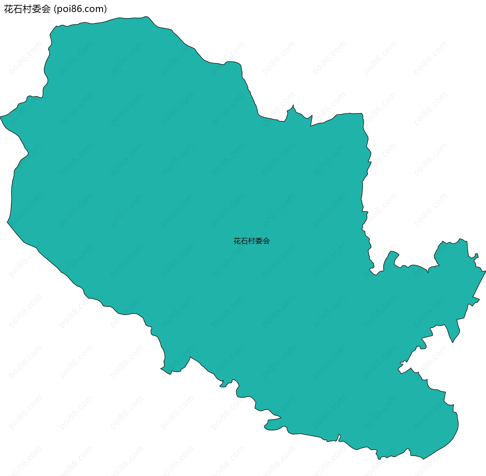 花石村委会边界地图