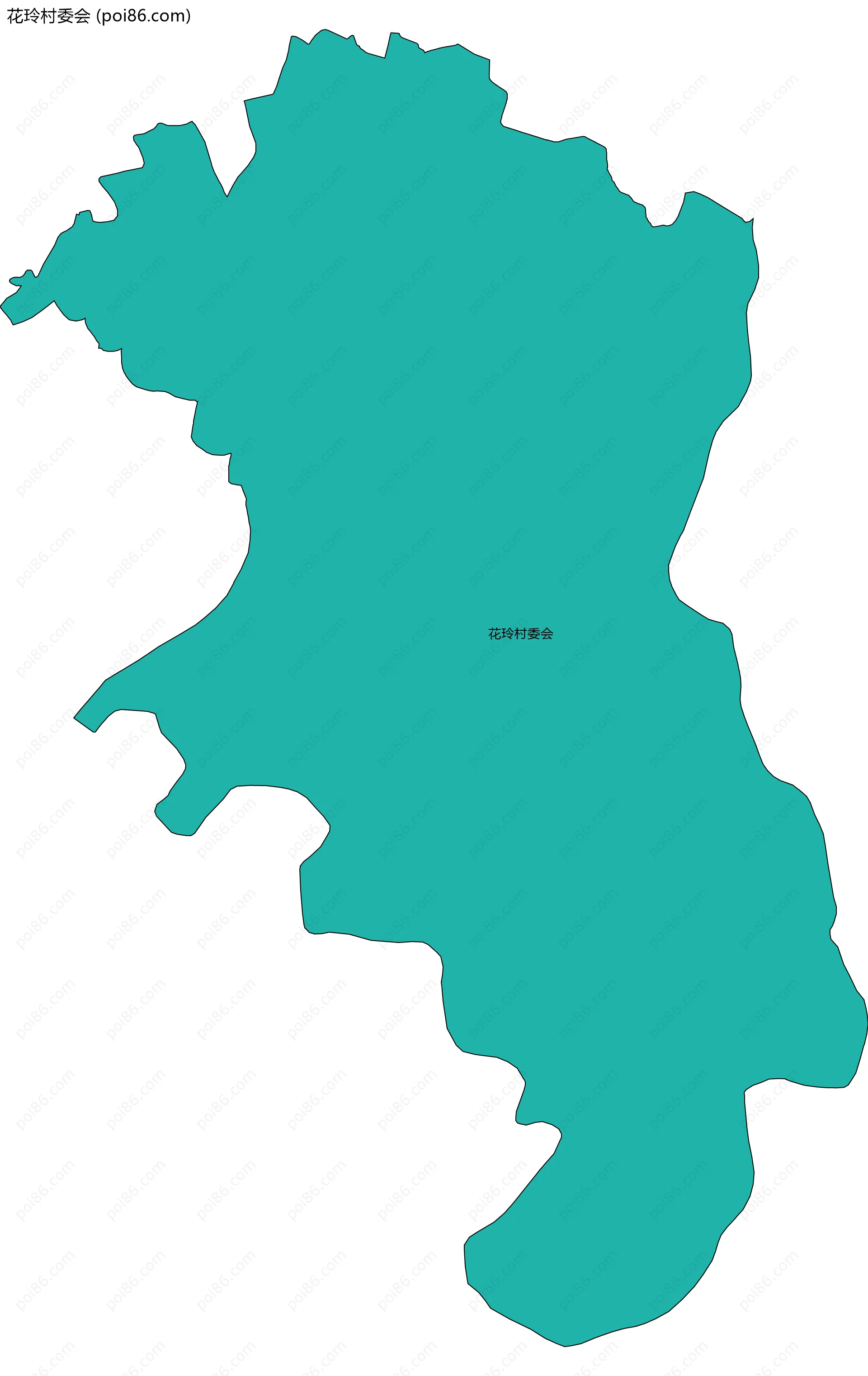 花玲村委会边界地图