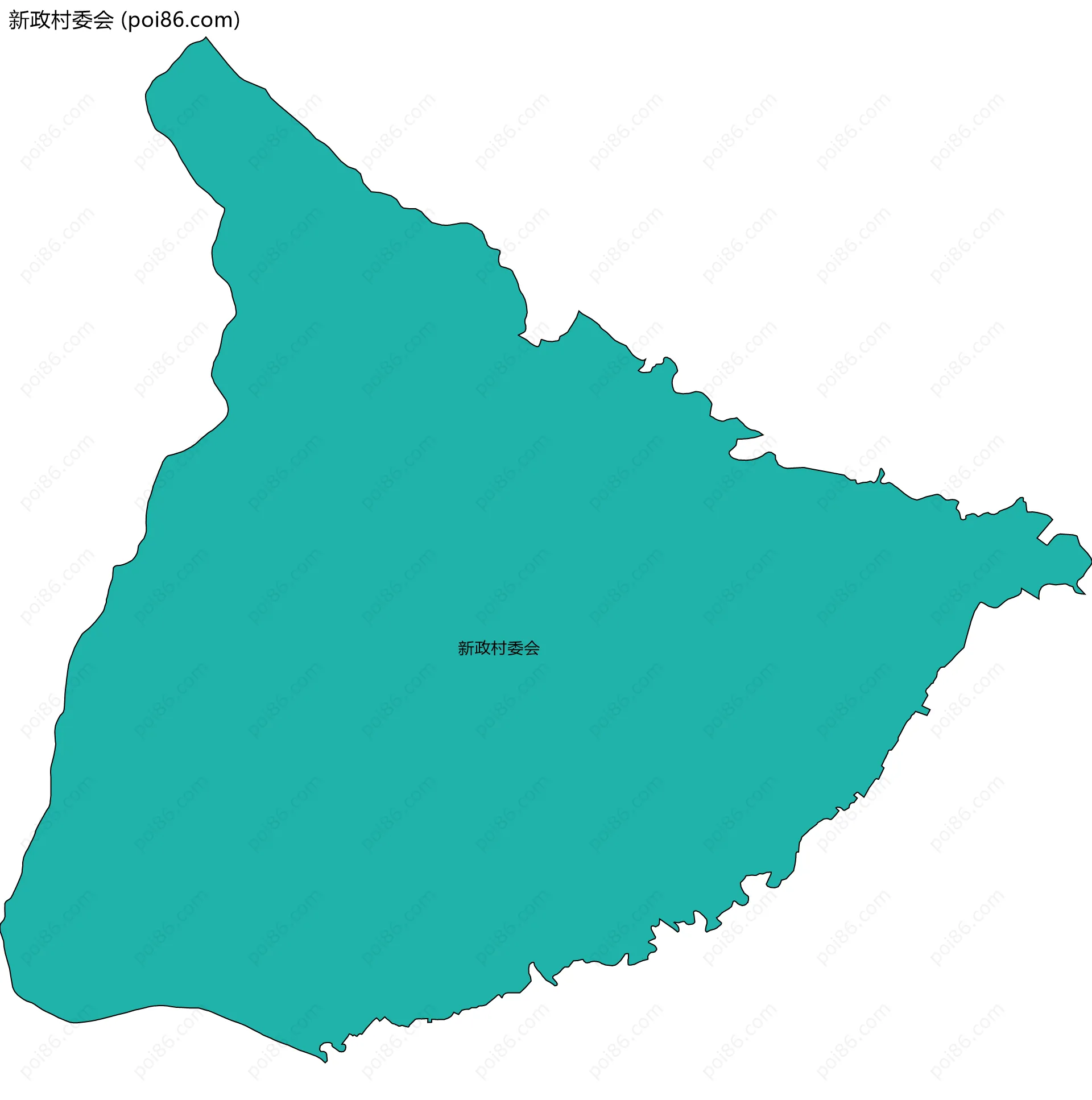 新政村委会边界地图