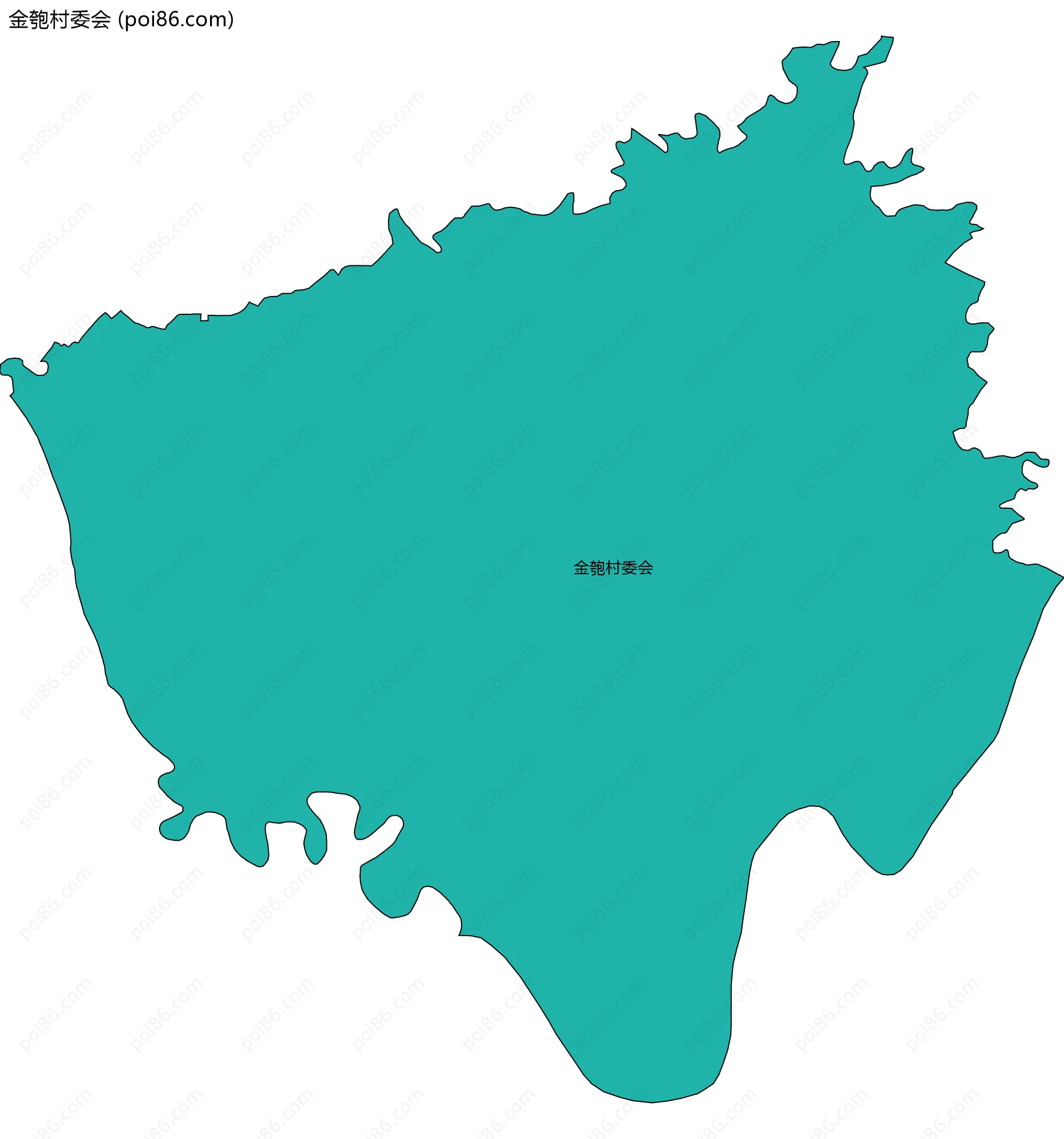 金匏村委会边界地图