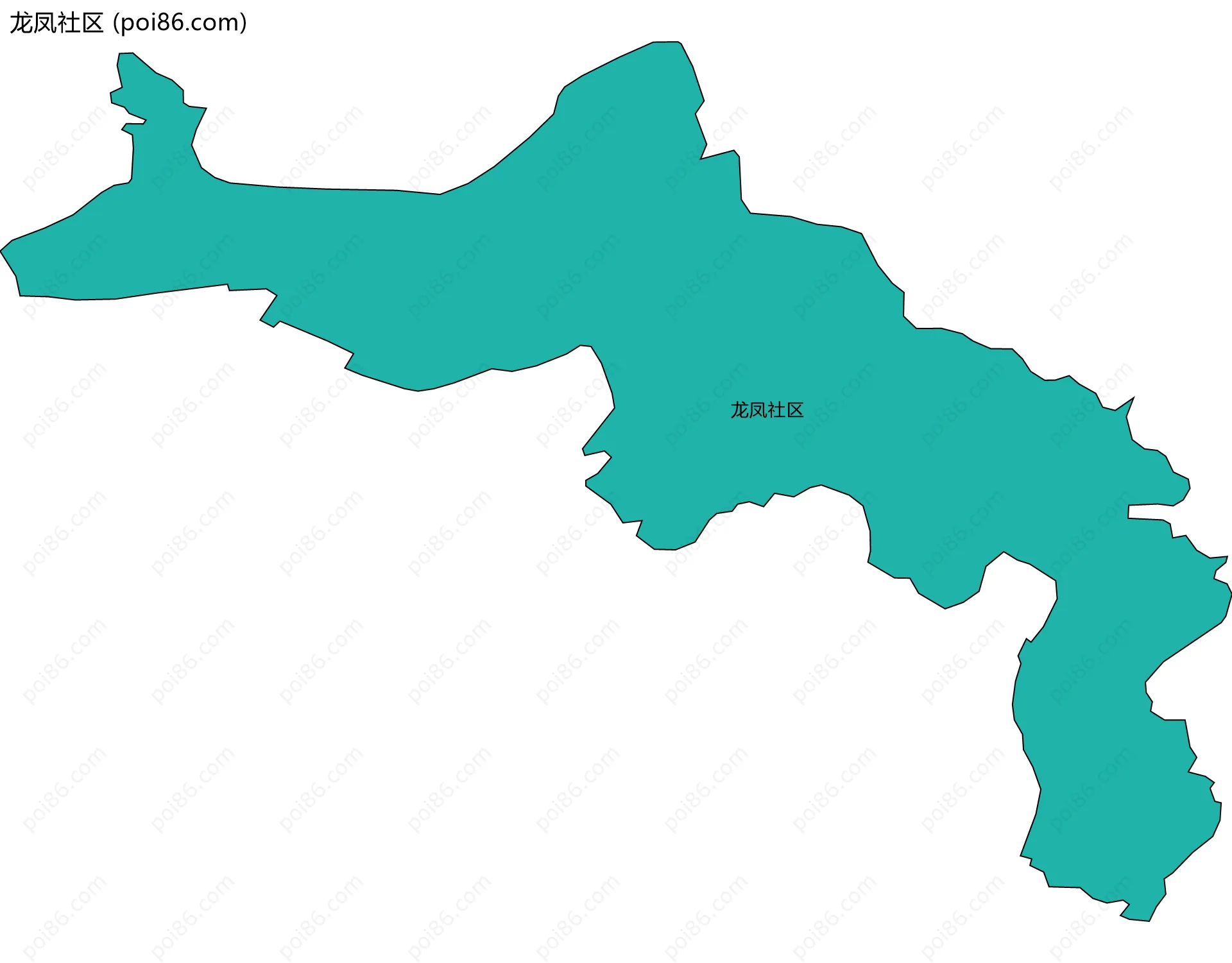 龙凤社区边界地图