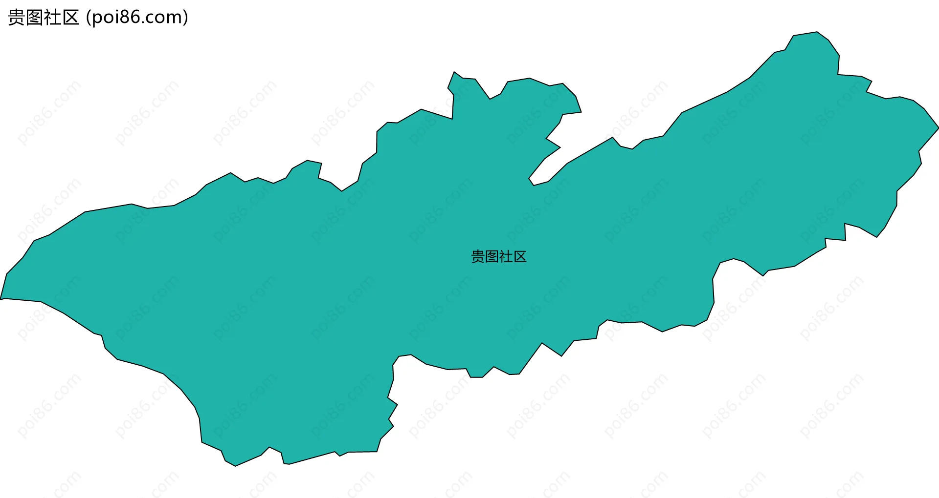 贵图社区边界地图