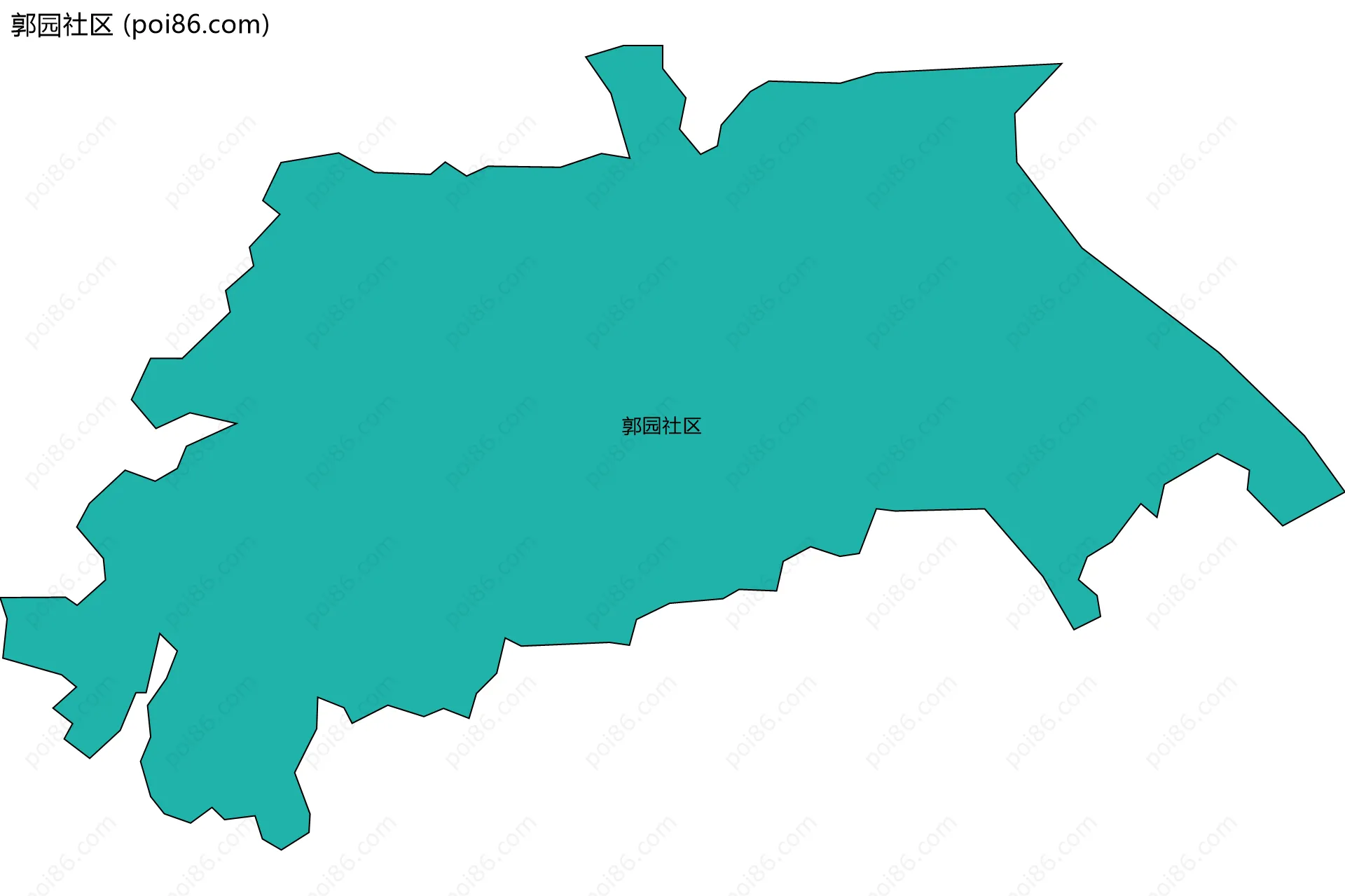 郭园社区边界地图