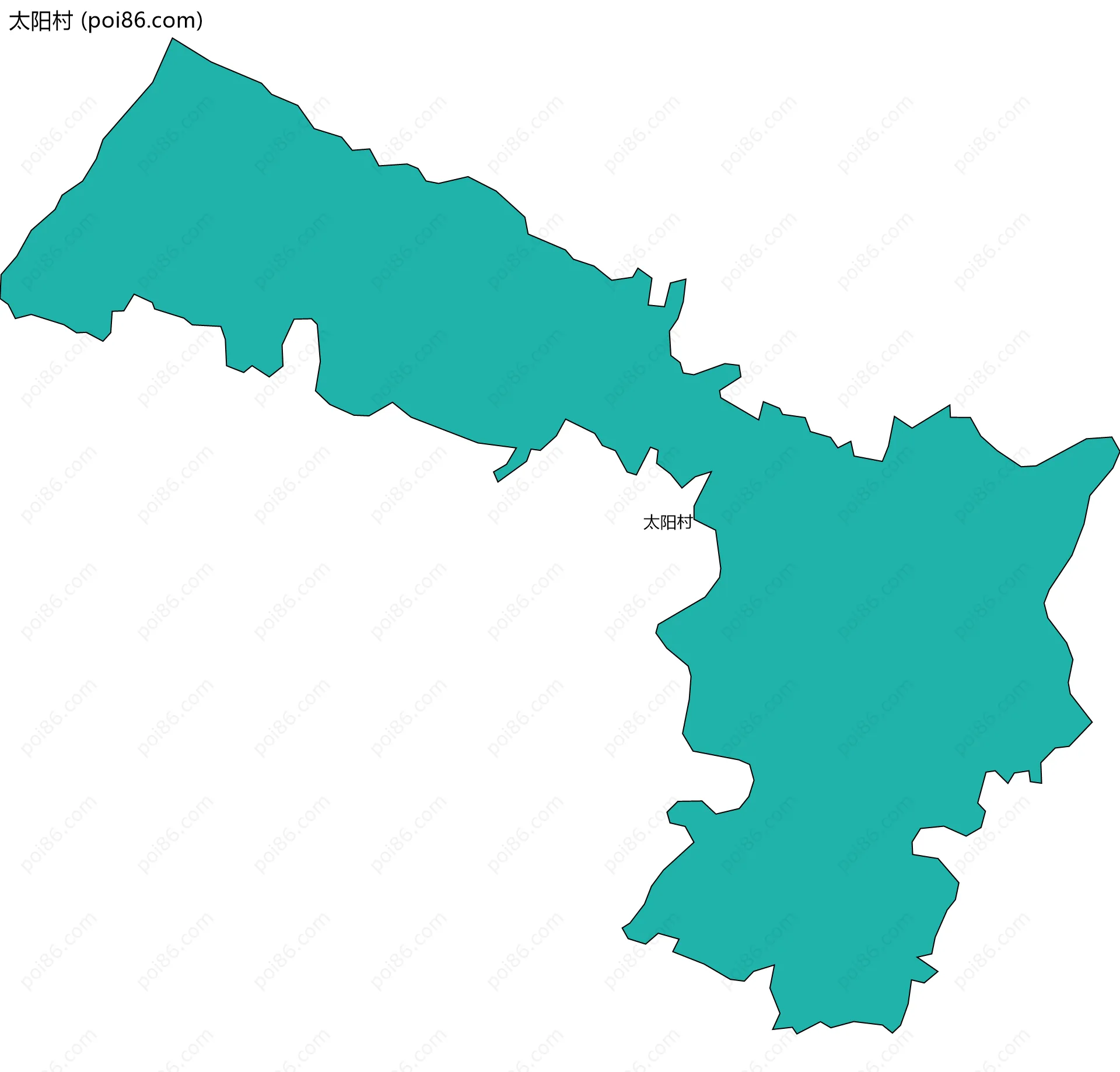 太阳村边界地图