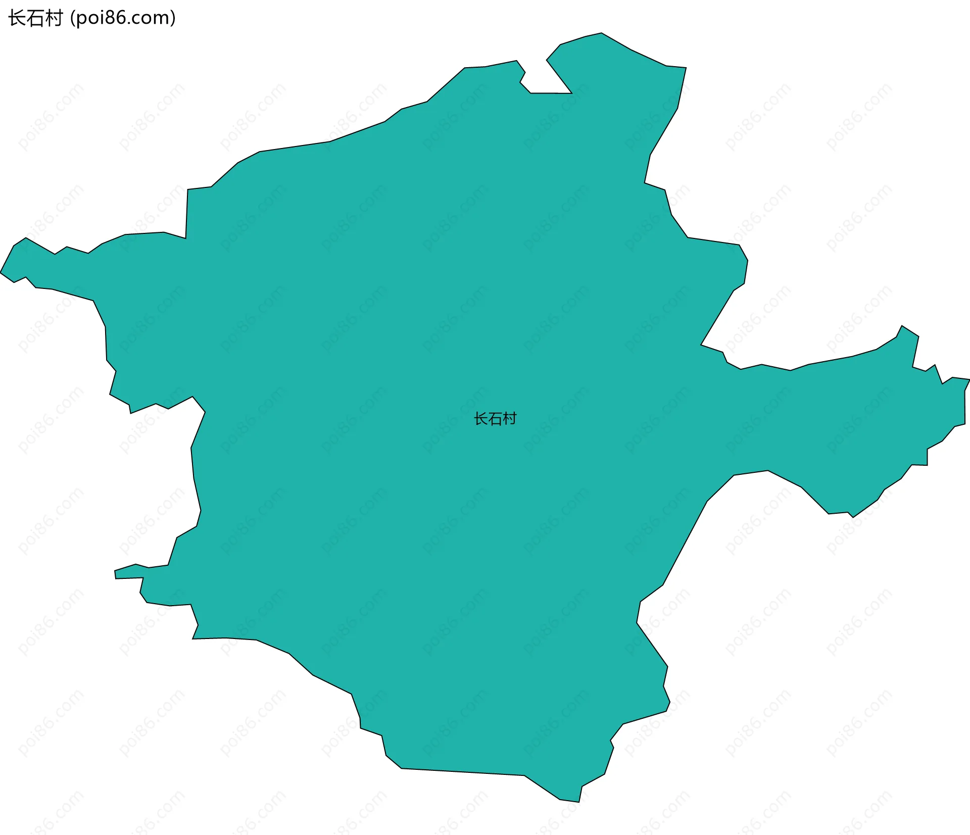 长石村边界地图