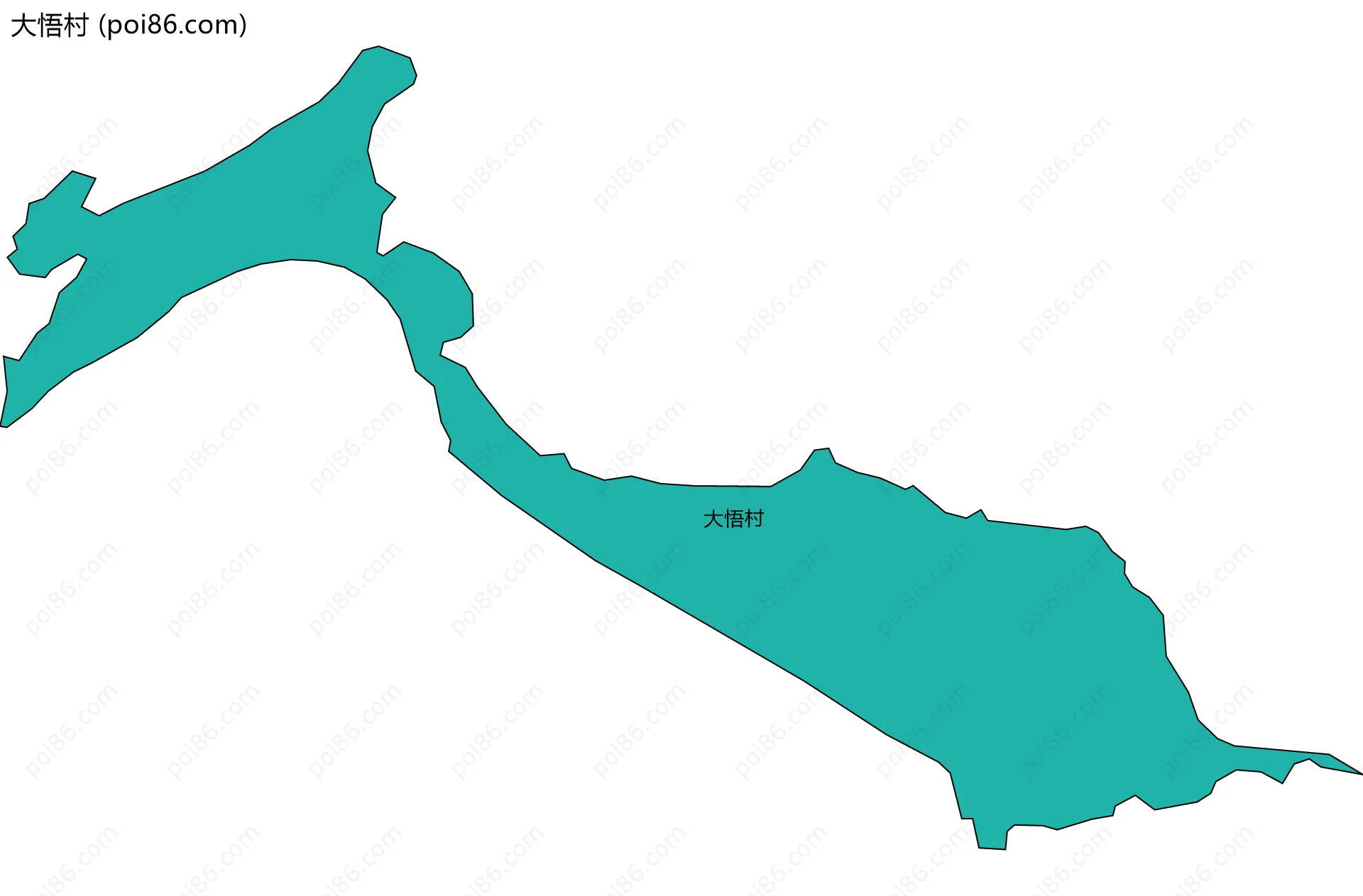 大悟村边界地图