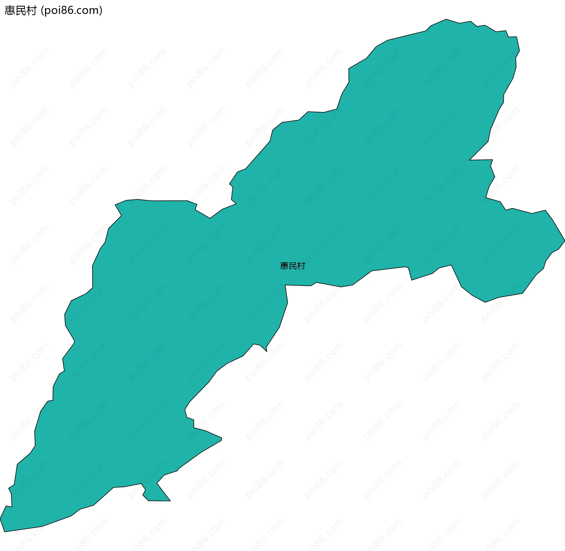 惠民村边界地图