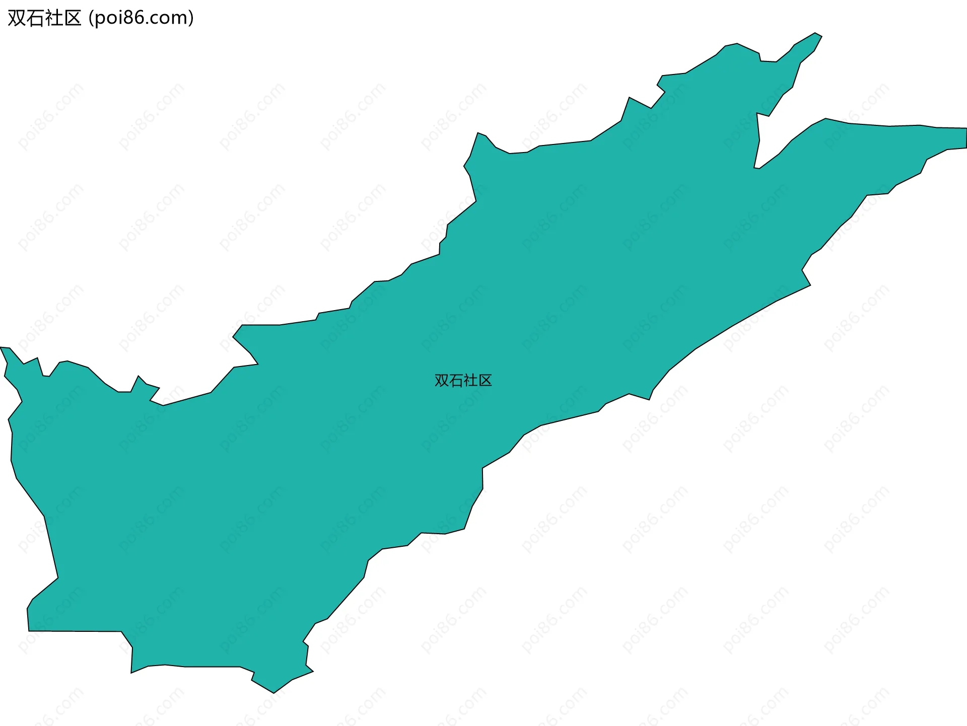 双石社区边界地图