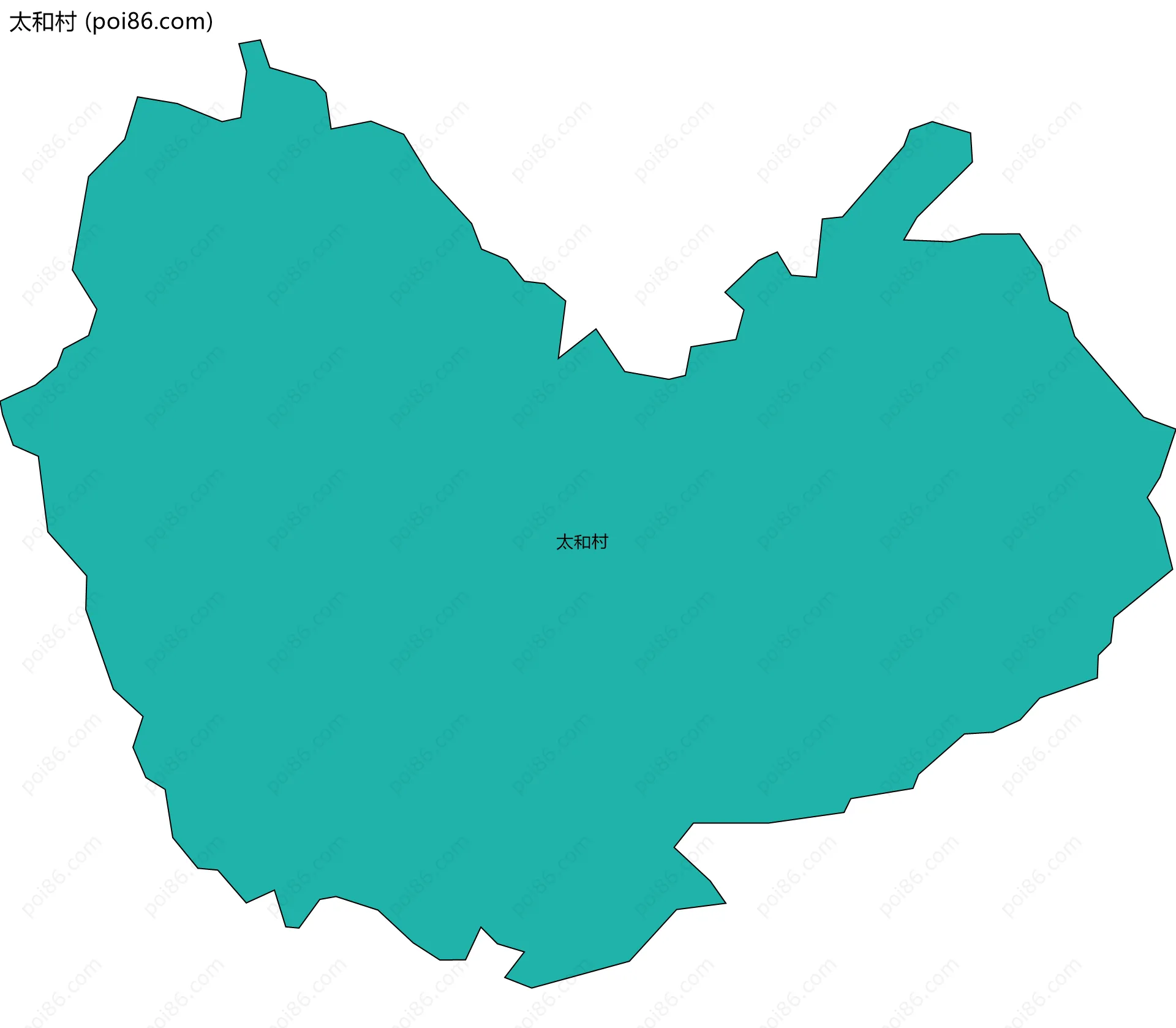 太和村边界地图