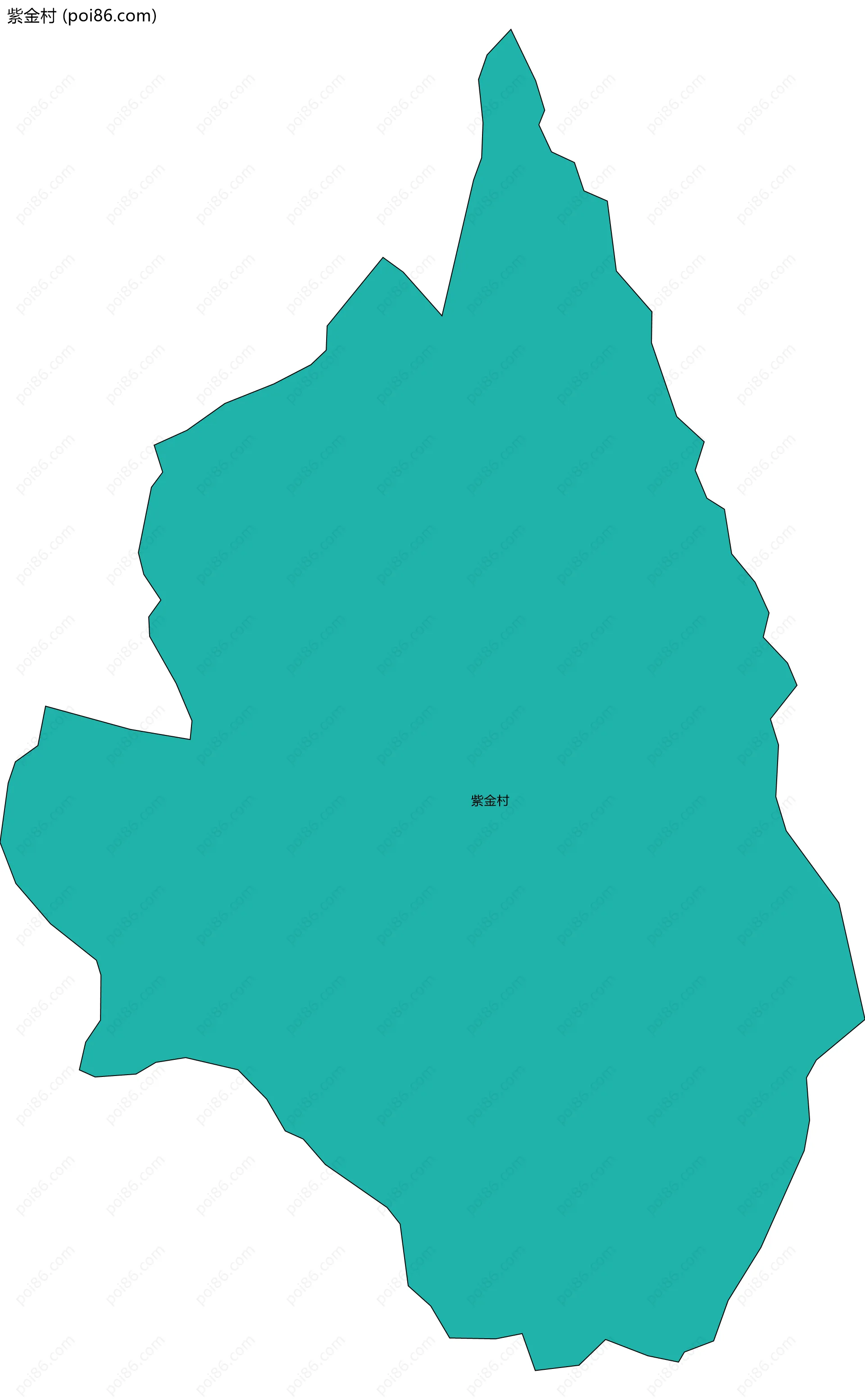 紫金村边界地图