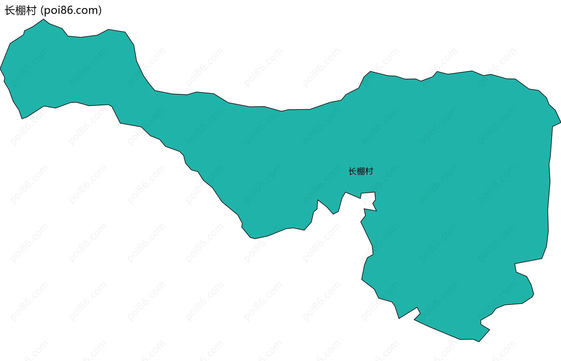长棚村边界地图