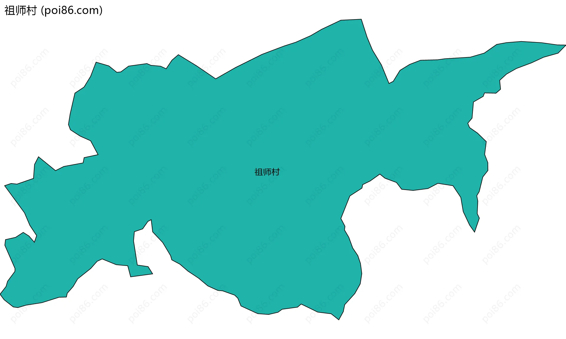 祖师村边界地图