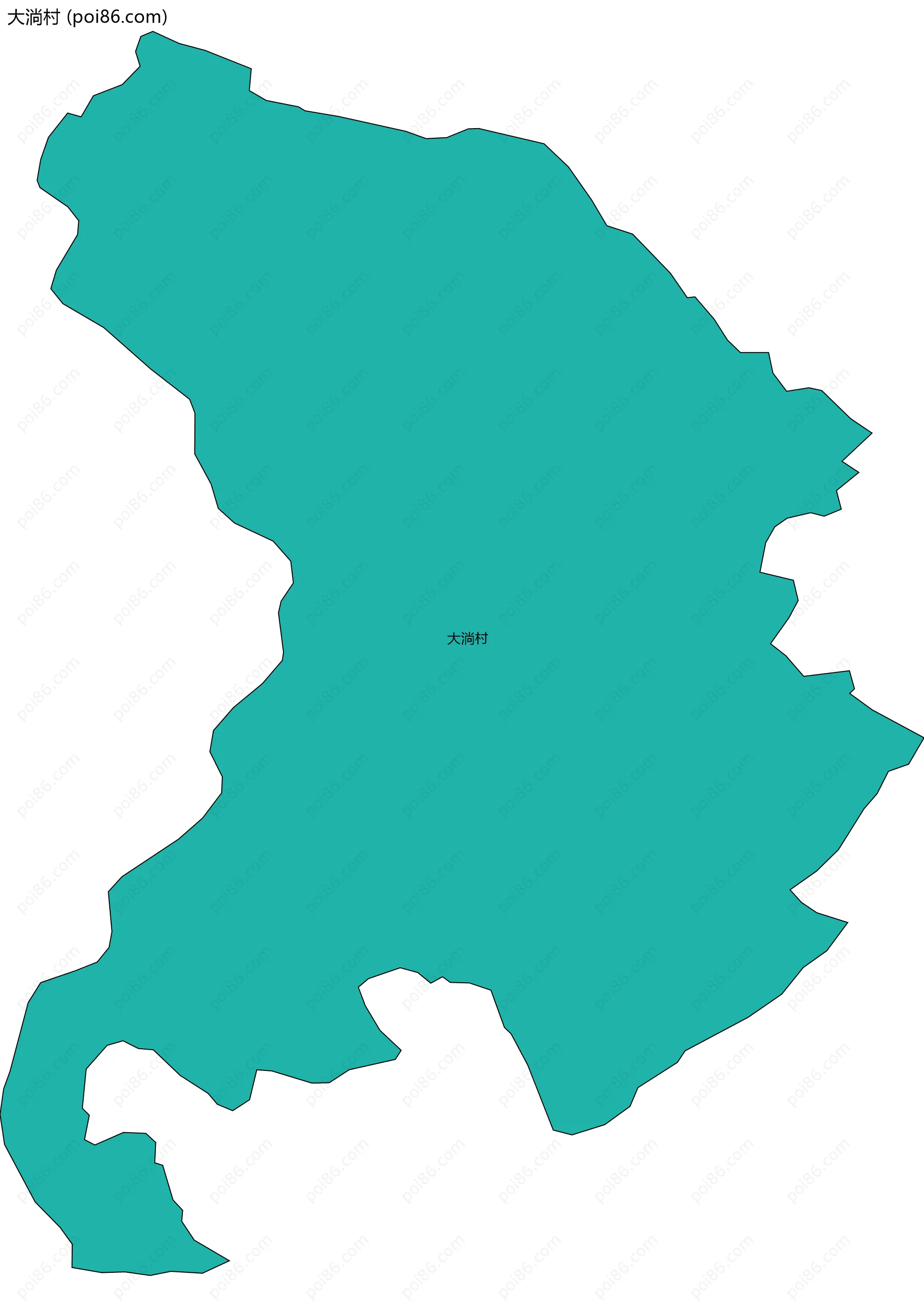 大淌村边界地图