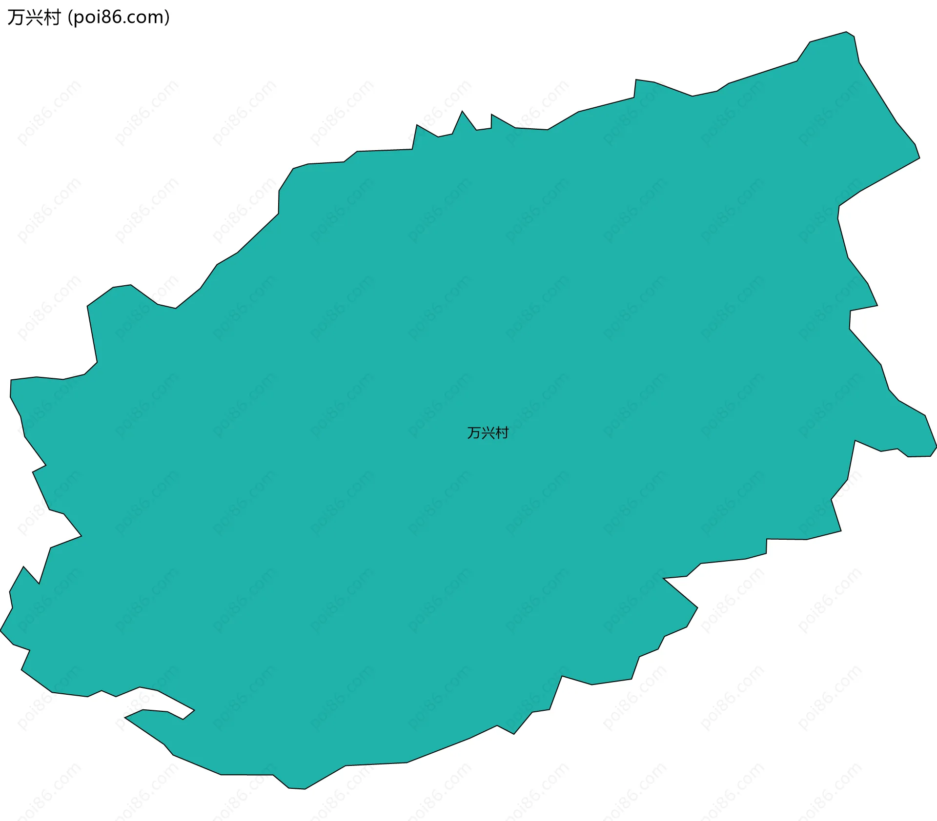 万兴村边界地图