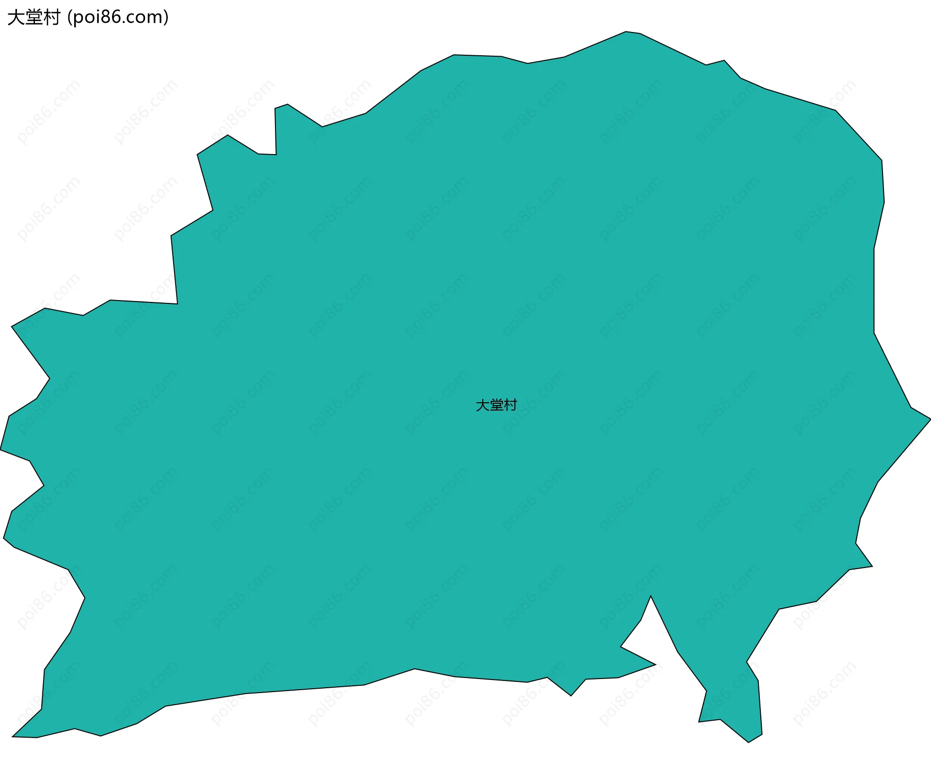 大堂村边界地图
