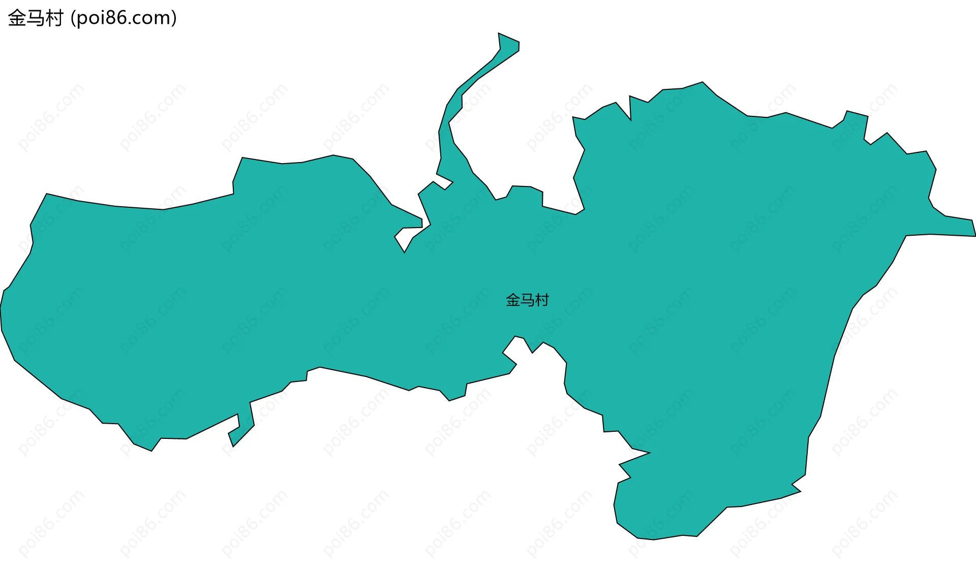 金马村边界地图