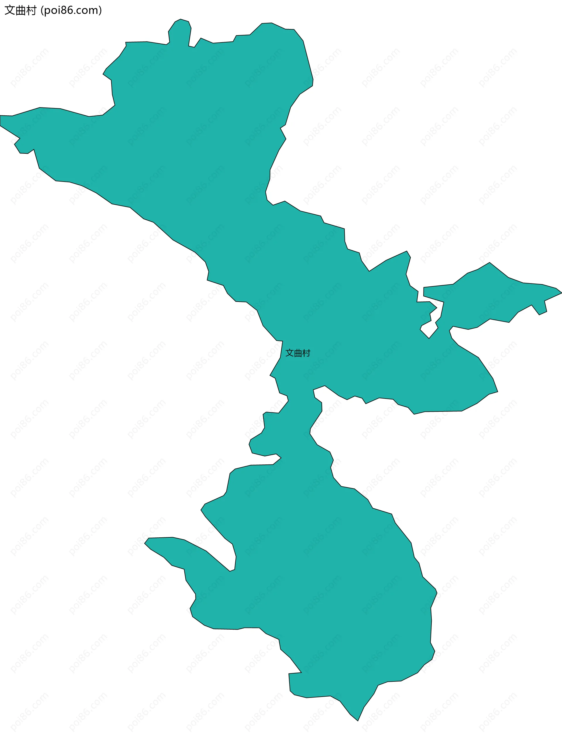 文曲村边界地图