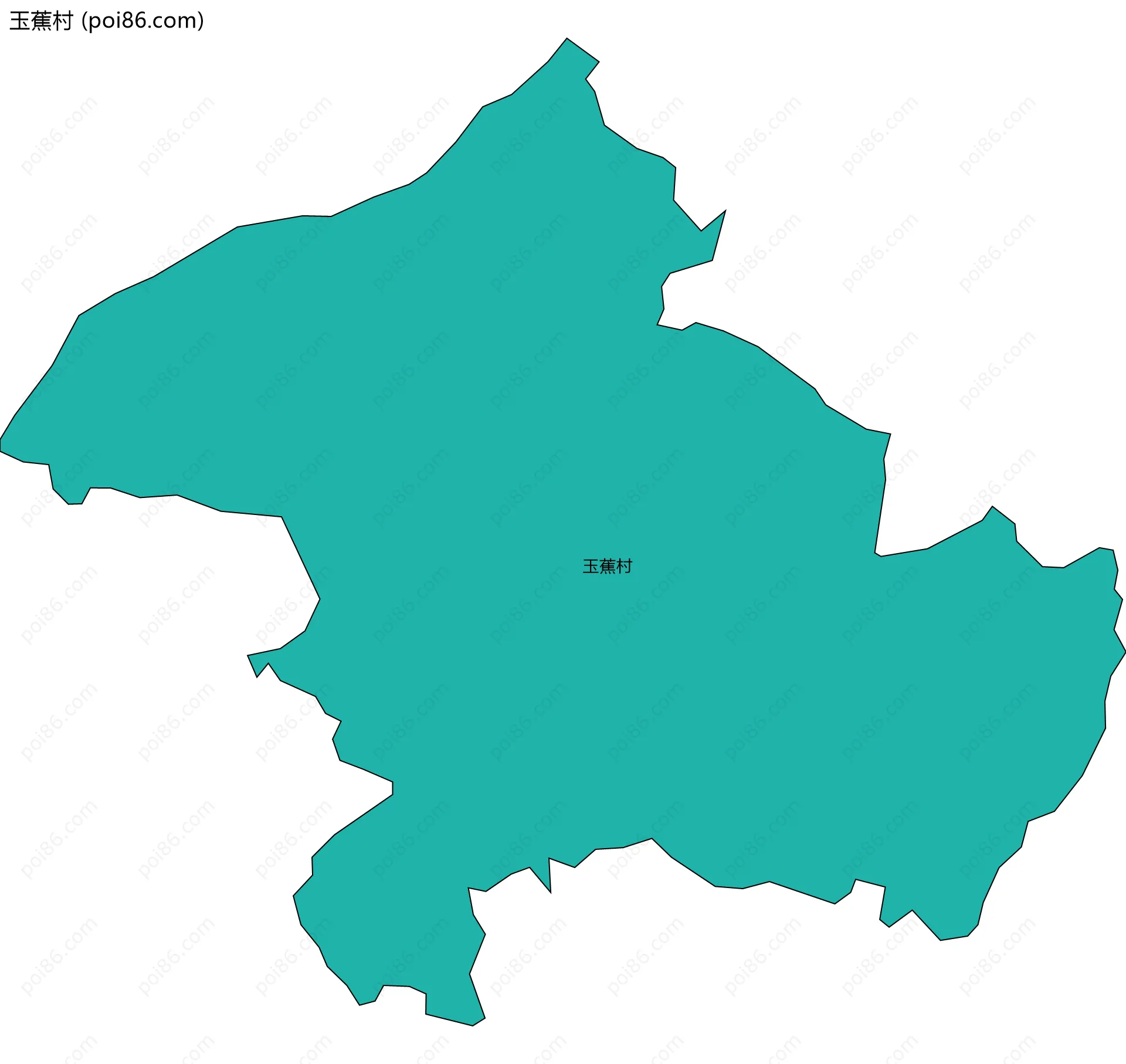 玉蕉村边界地图