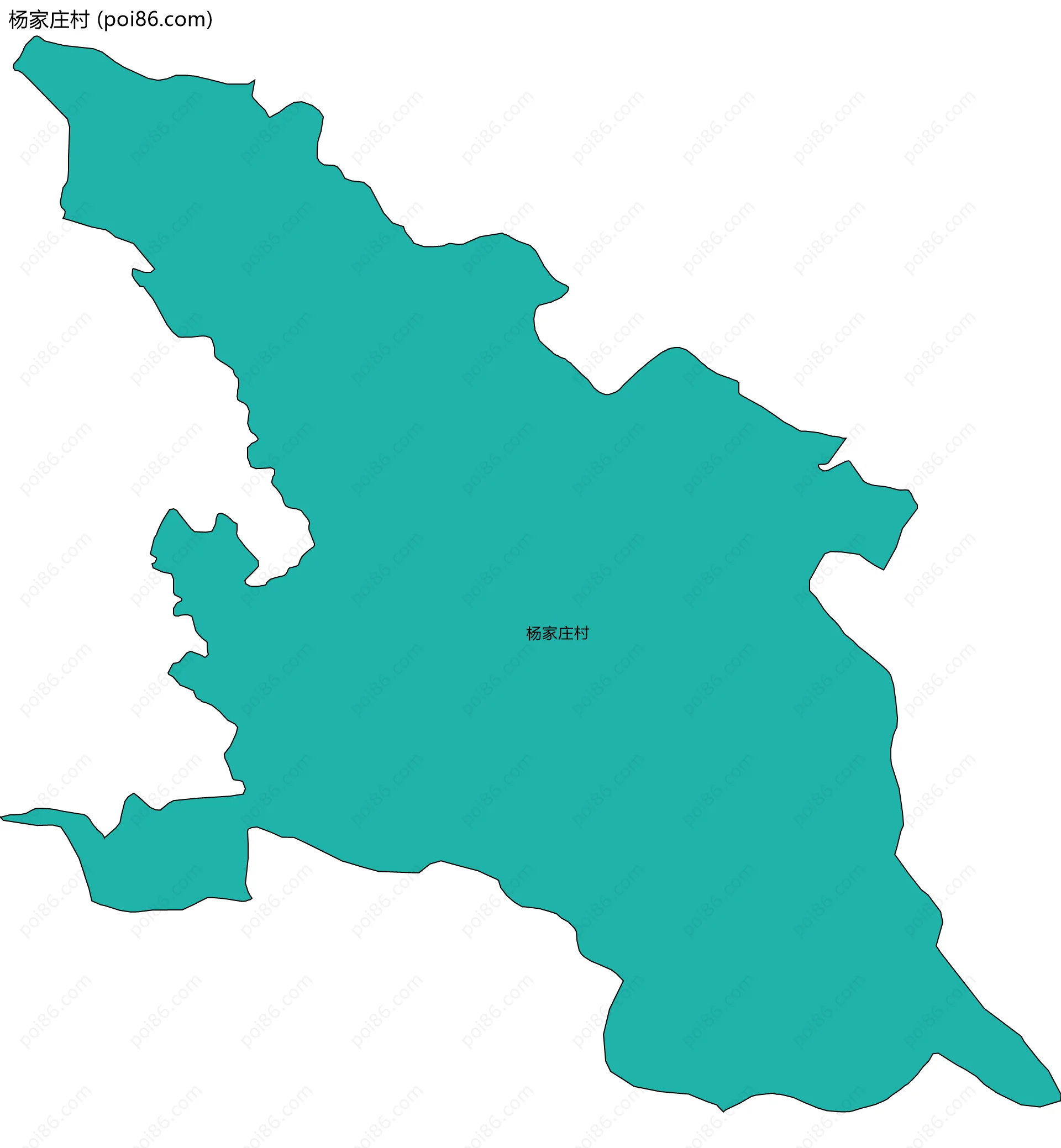 杨家庄村边界地图