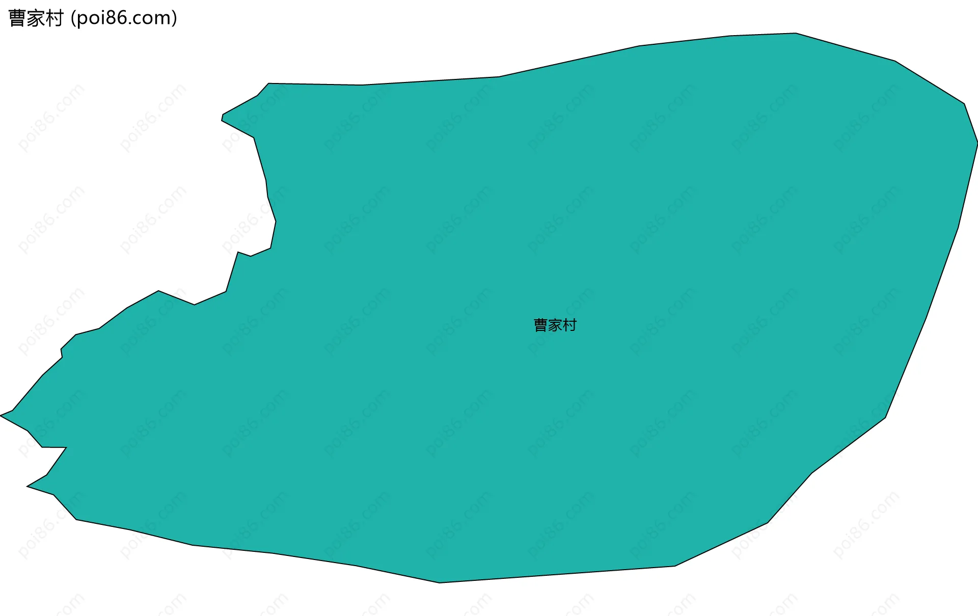 曹家村边界地图