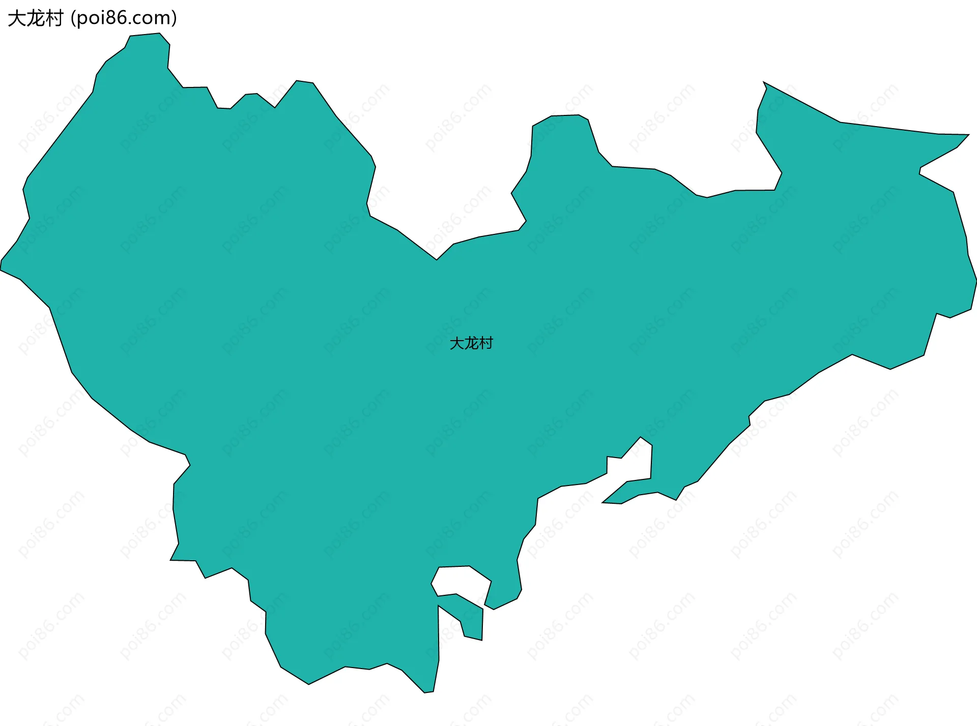 大龙村边界地图