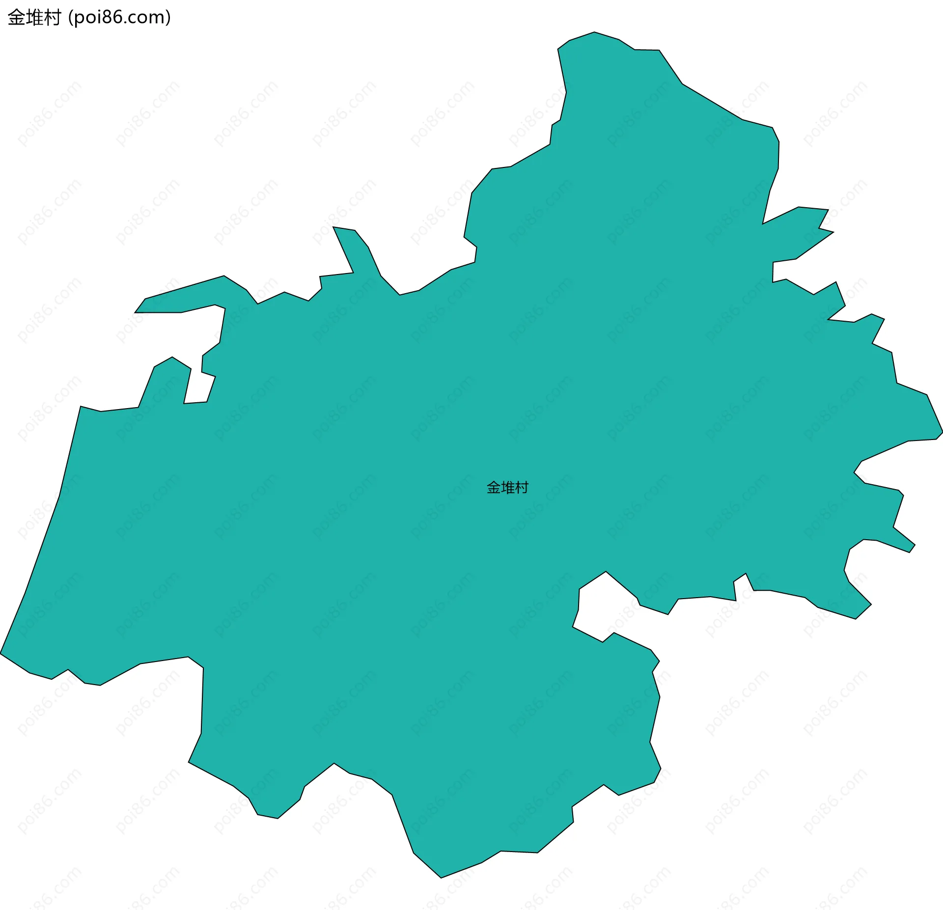 金堆村边界地图