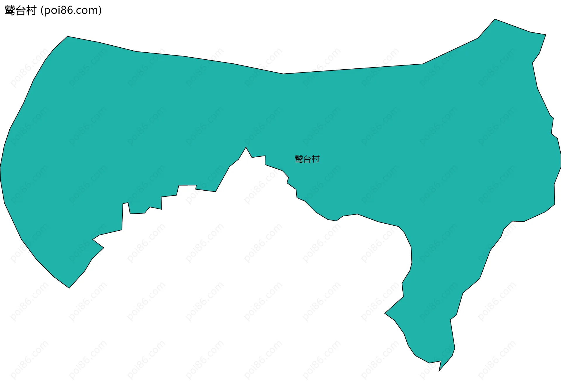 鹫台村边界地图