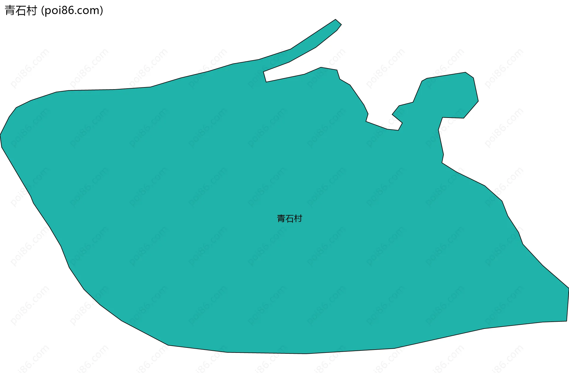 青石村边界地图