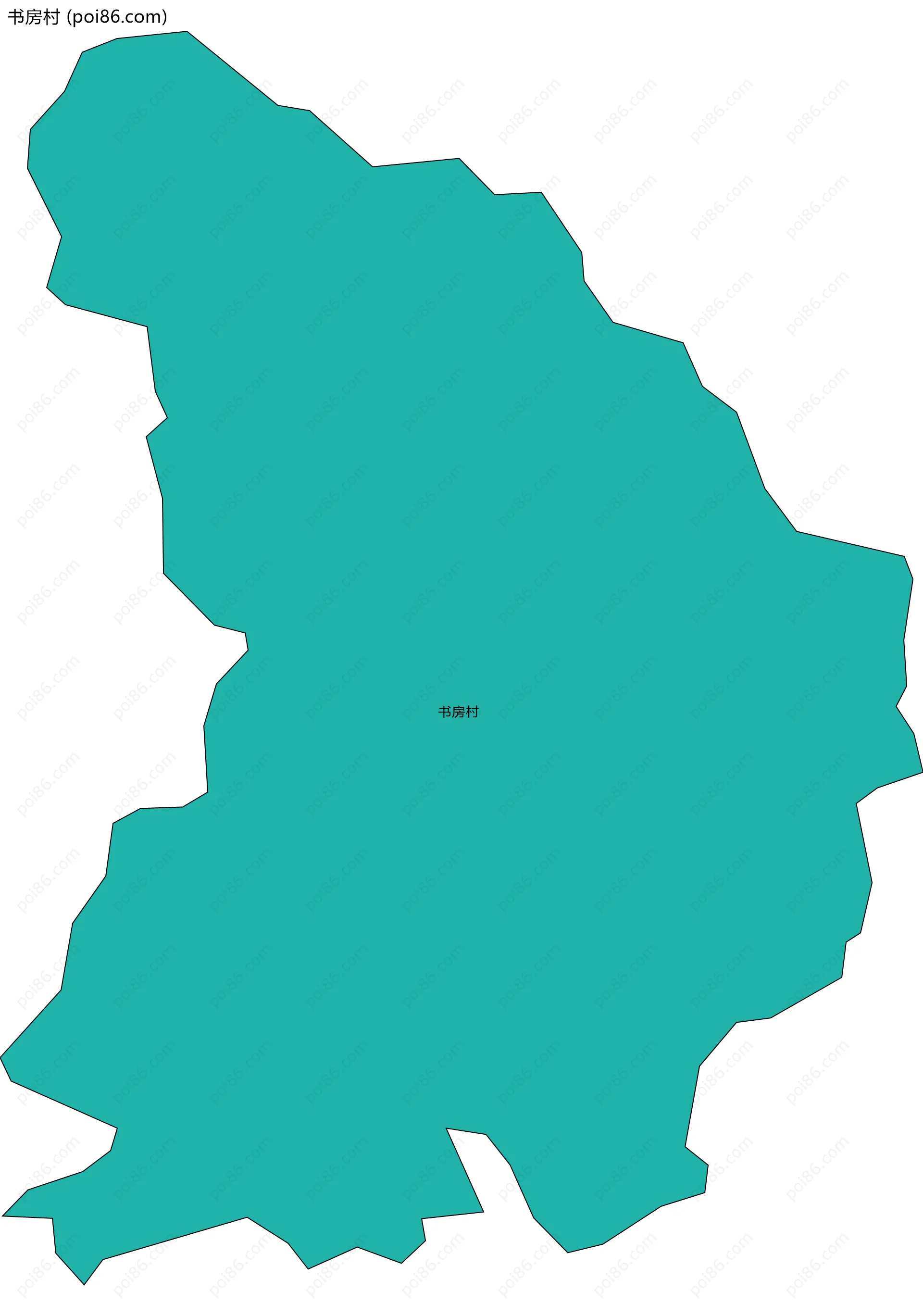 书房村边界地图