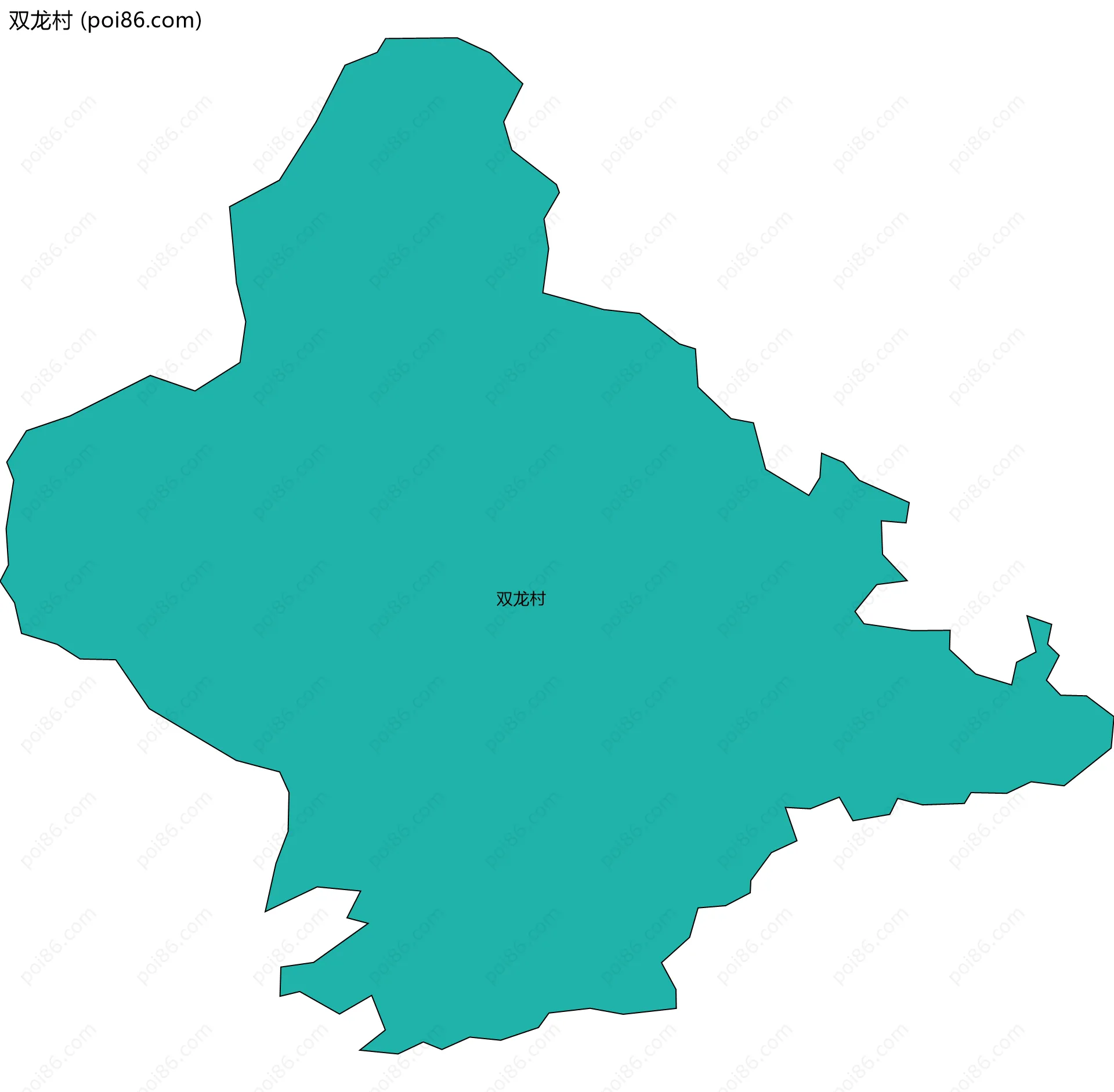 双龙村边界地图