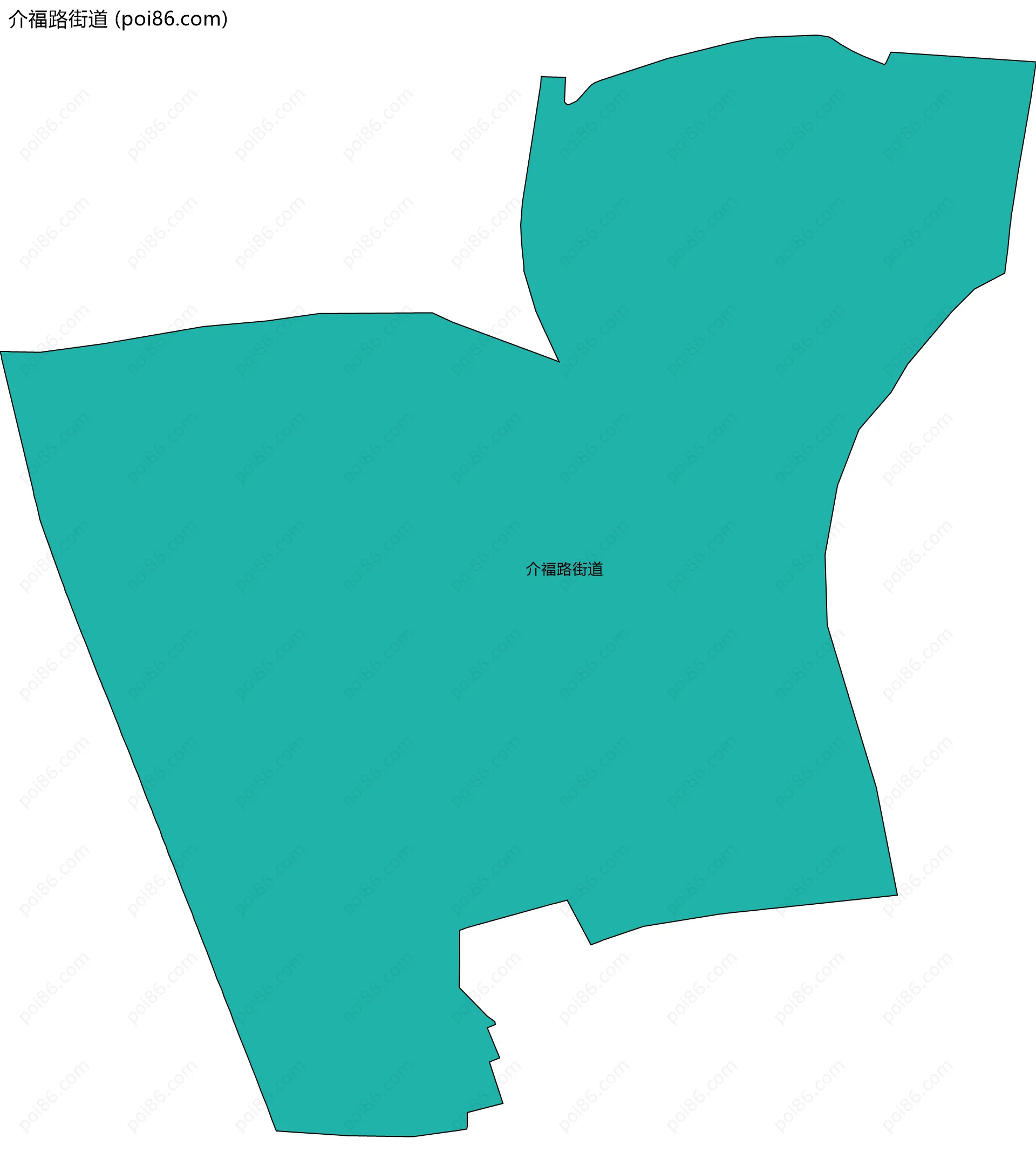 介福路街道边界地图