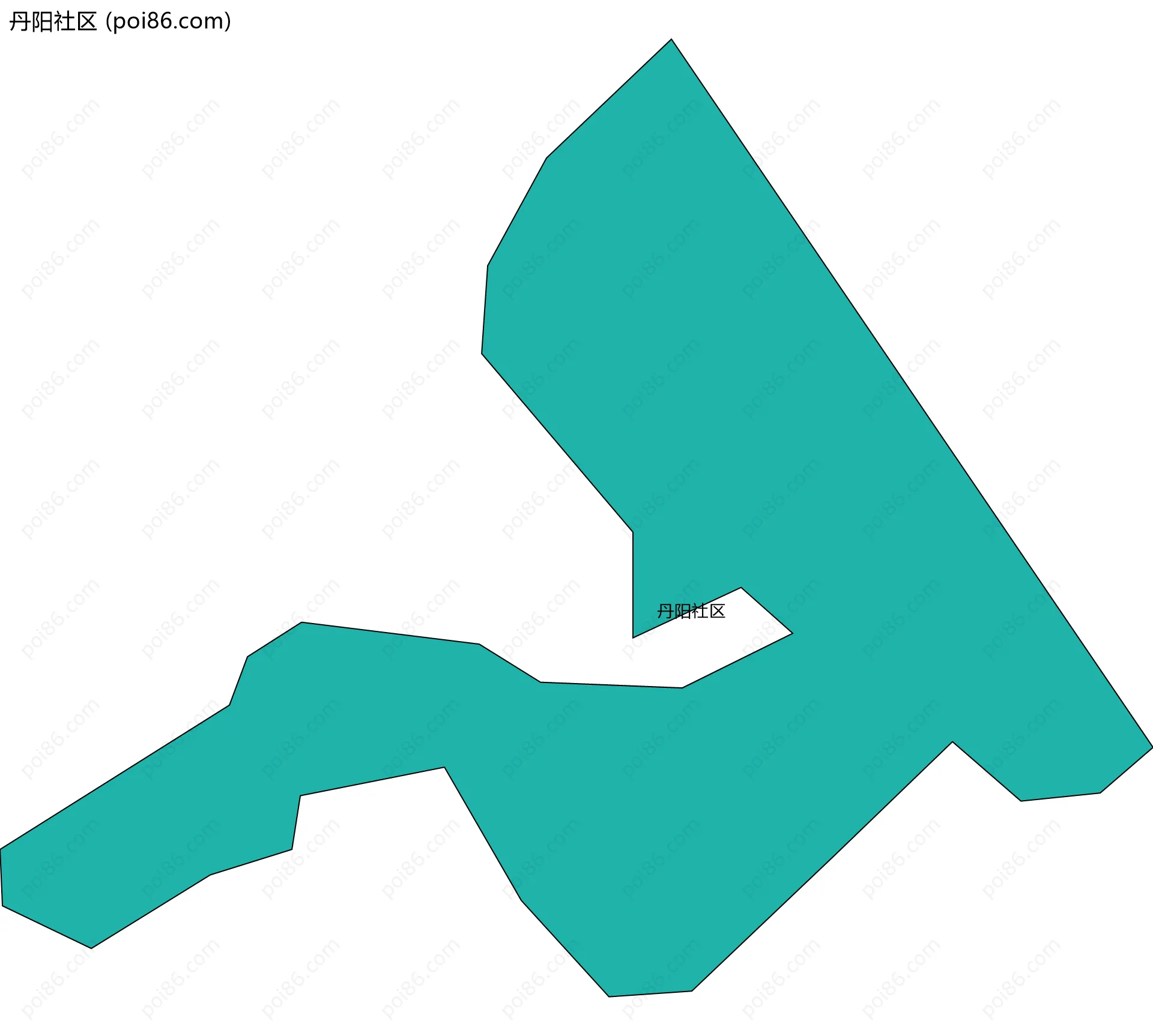 丹阳社区边界地图