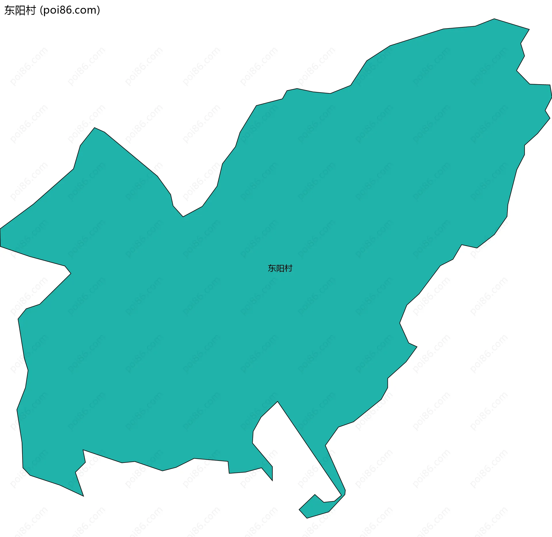 东阳村边界地图