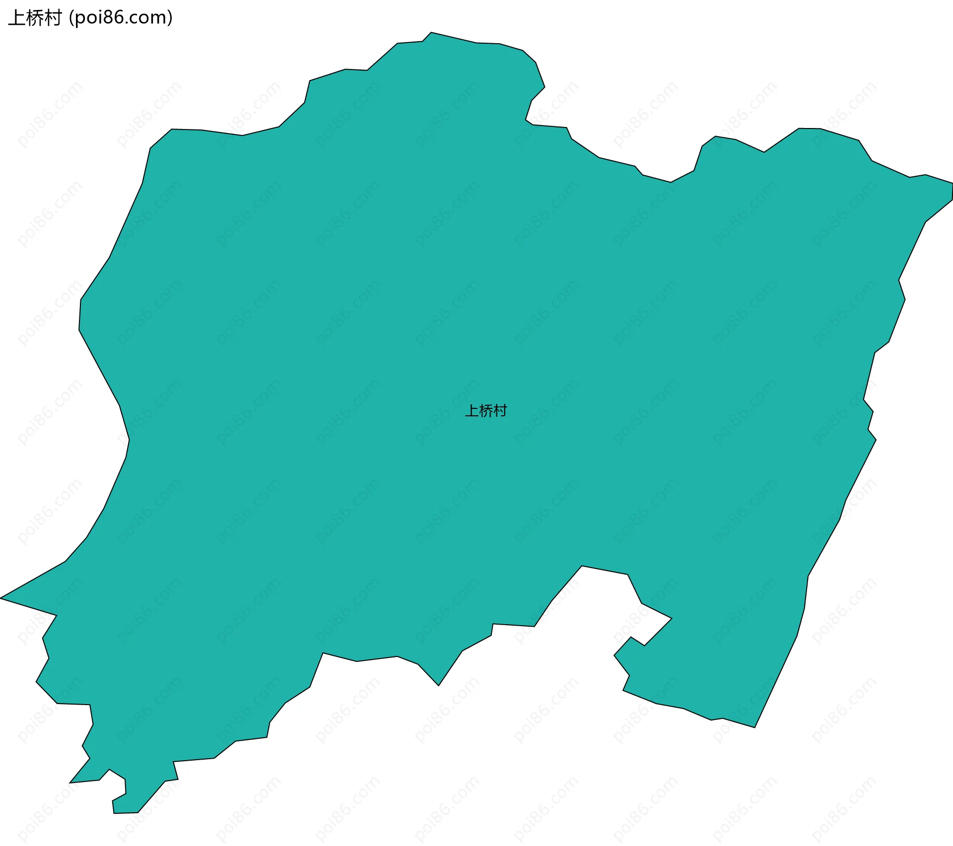 上桥村边界地图
