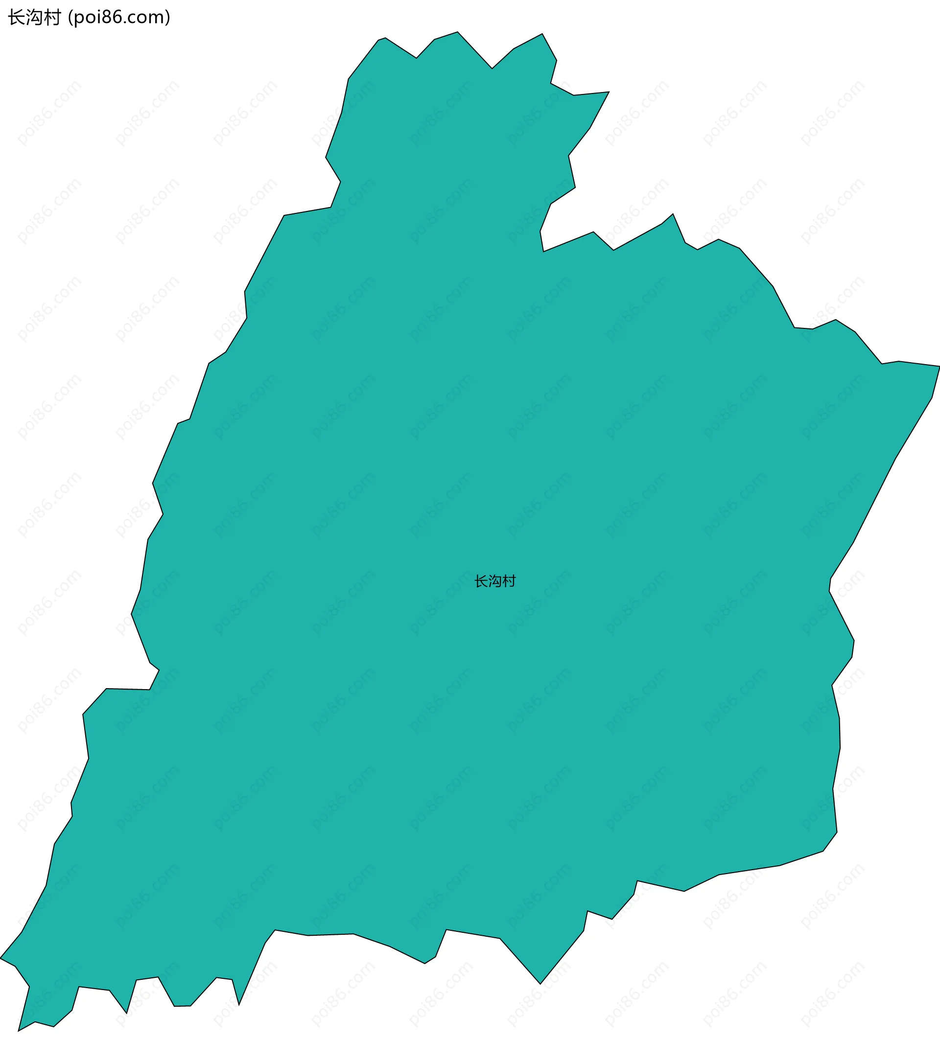 长沟村边界地图