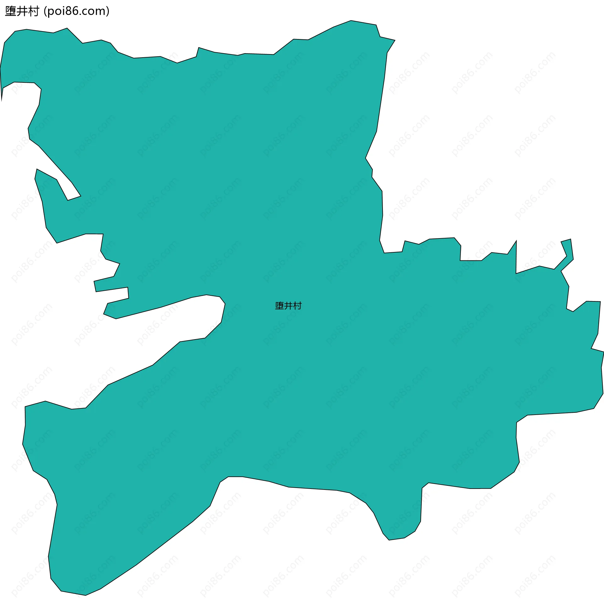 堕井村边界地图