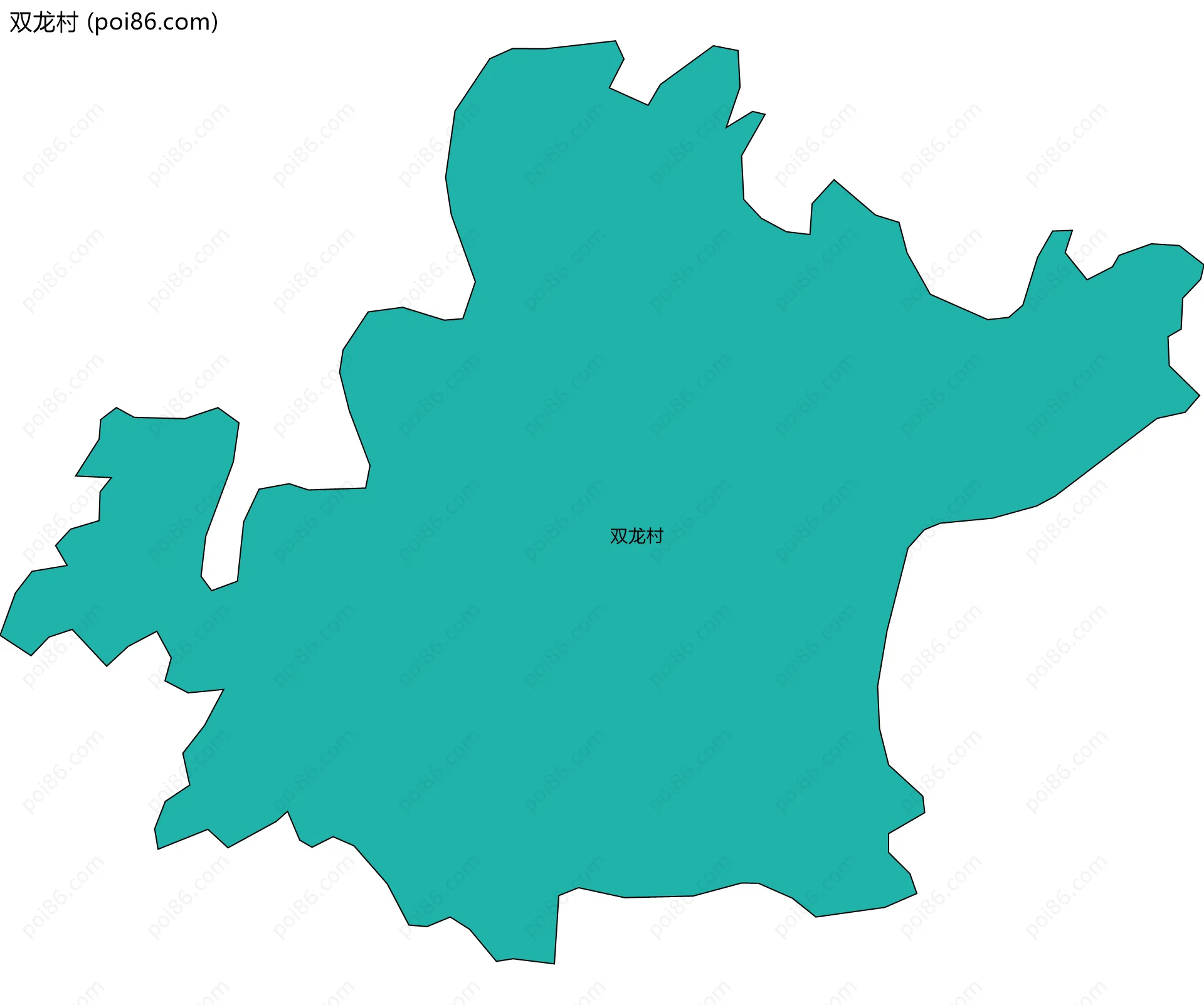 双龙村边界地图
