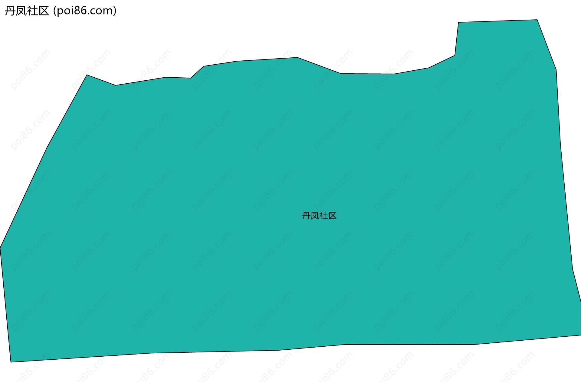 丹凤社区边界地图