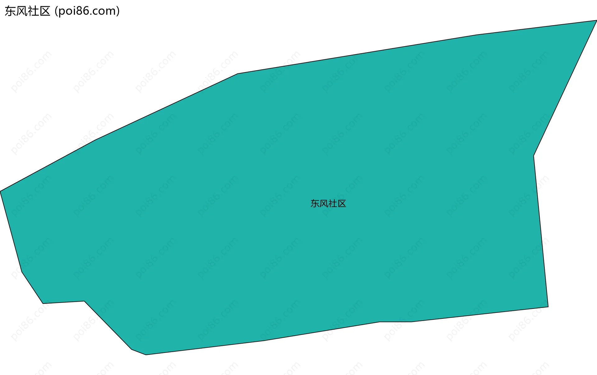 东风社区边界地图