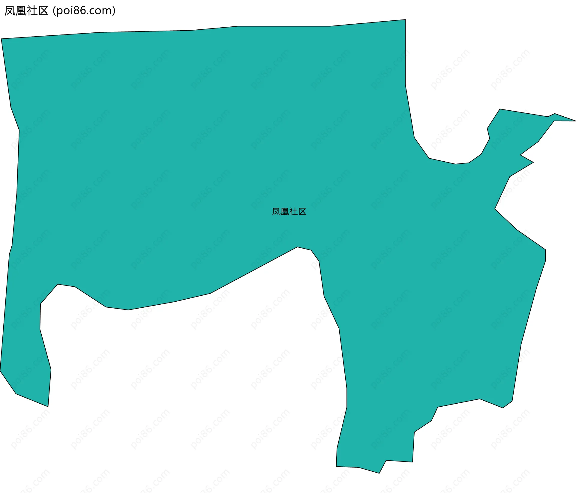 凤凰社区边界地图