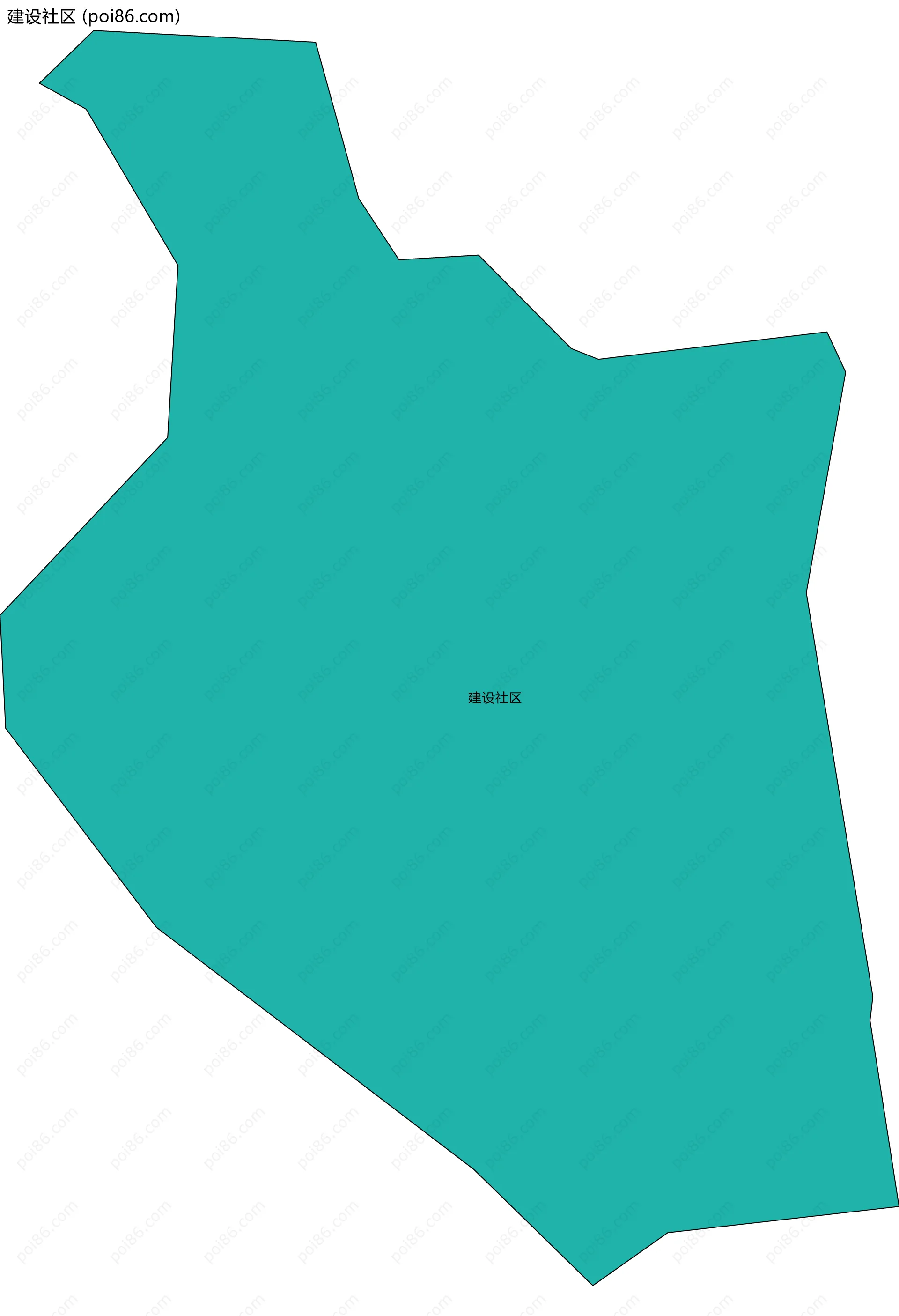 建设社区边界地图