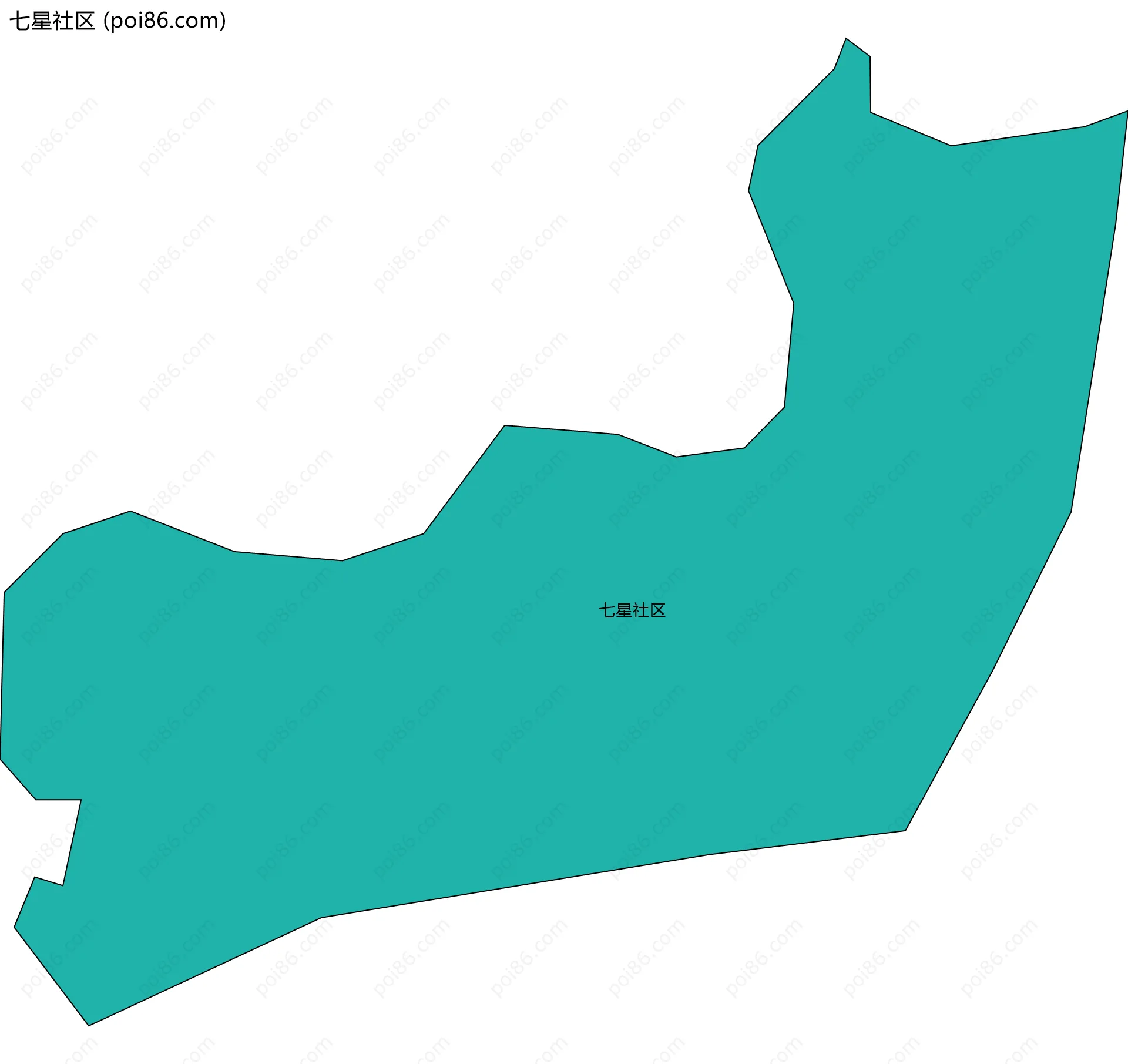 七星社区边界地图