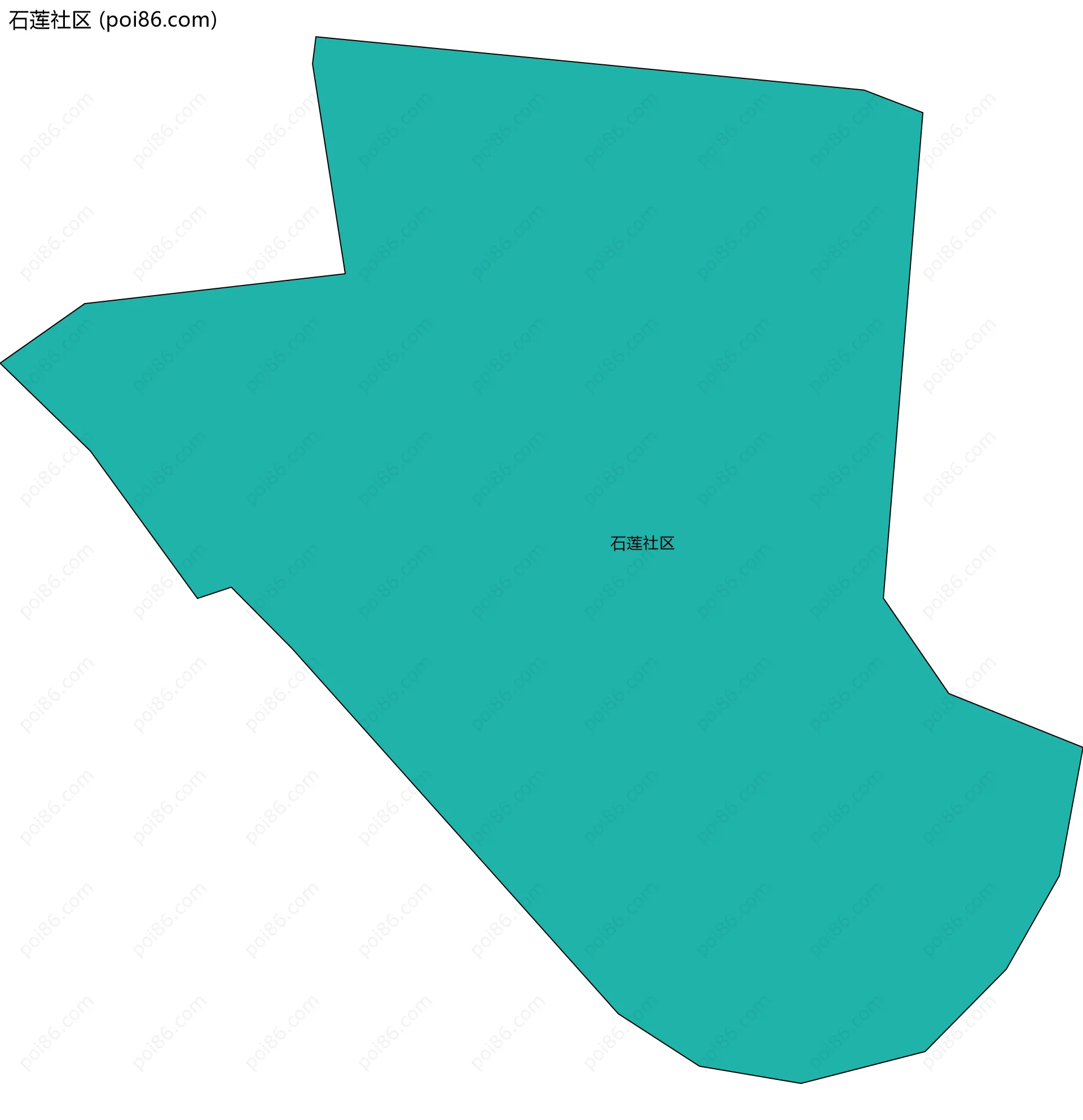 石莲社区边界地图