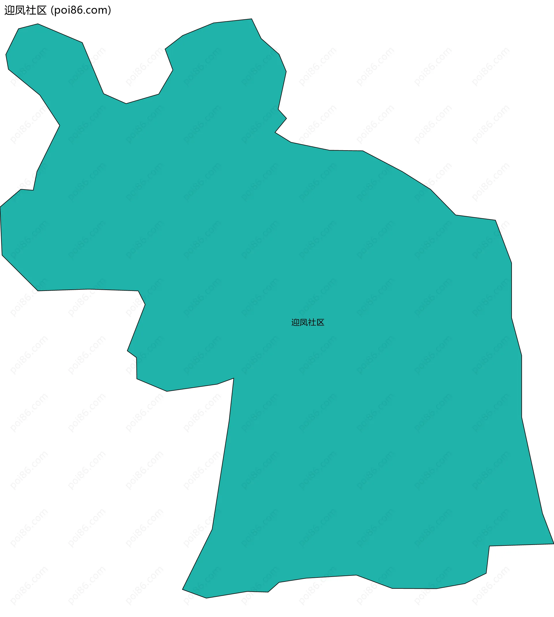 迎凤社区边界地图