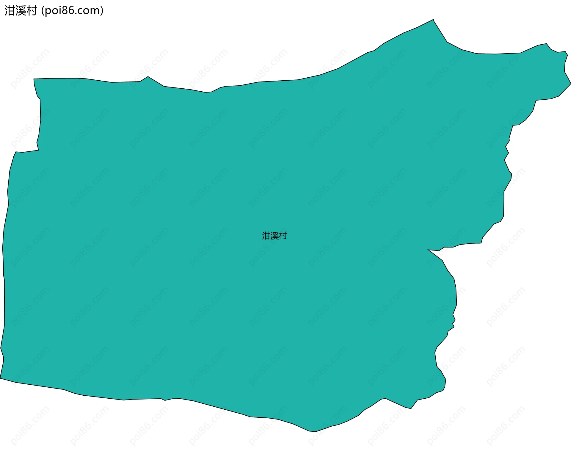 泔溪村边界地图