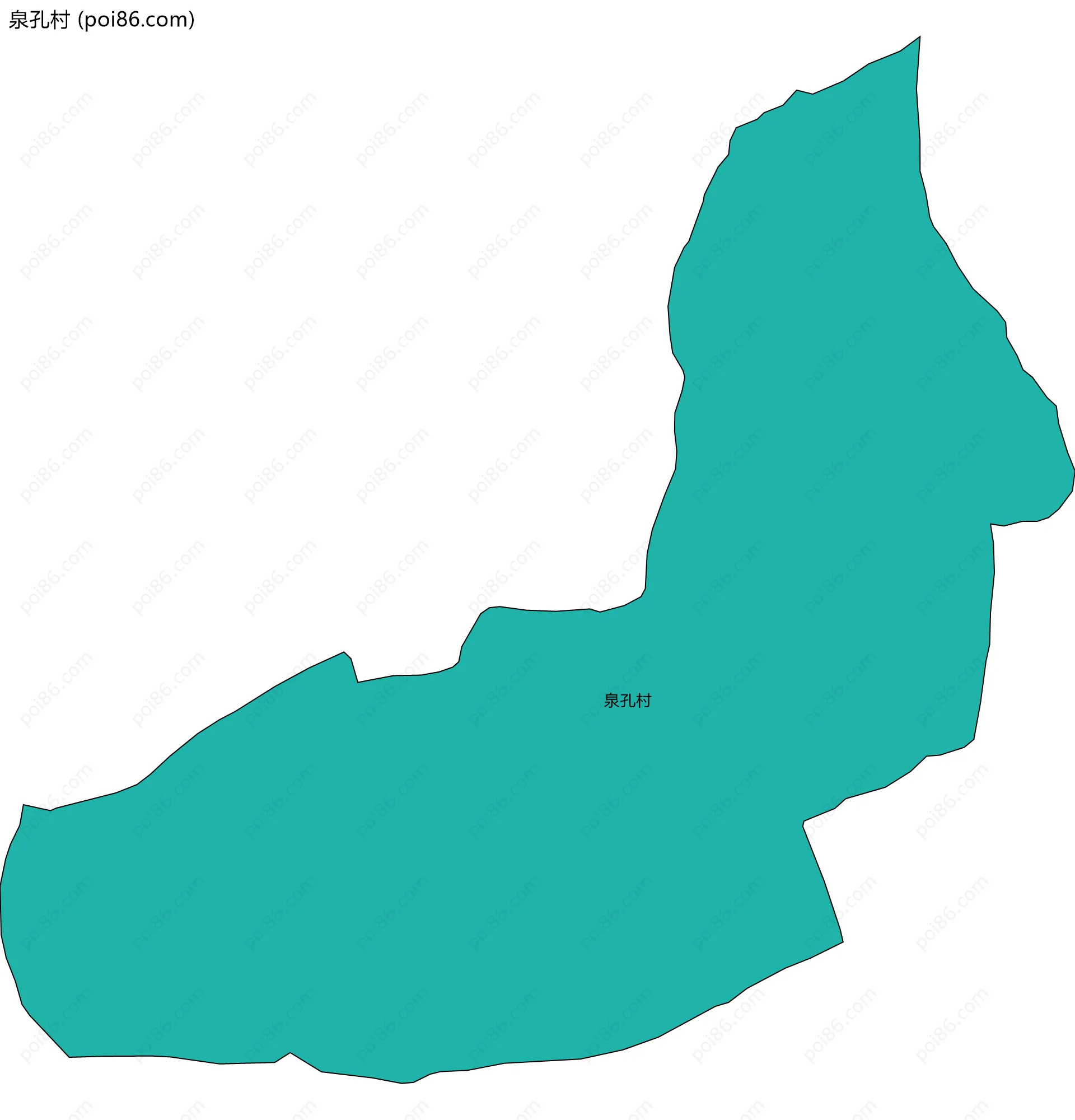 泉孔村边界地图